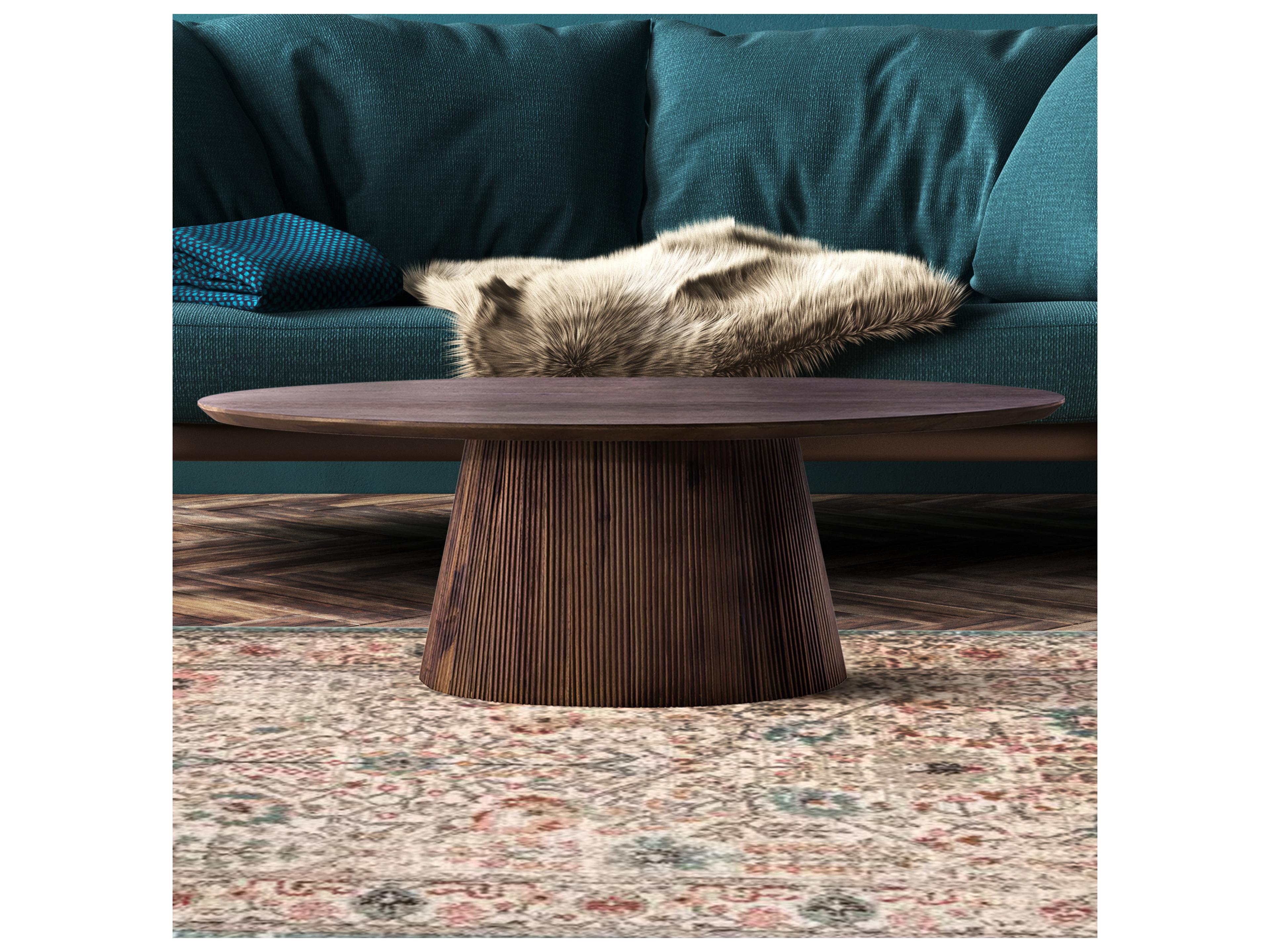 Canarm Madhy Oval Wood Coffee Table
