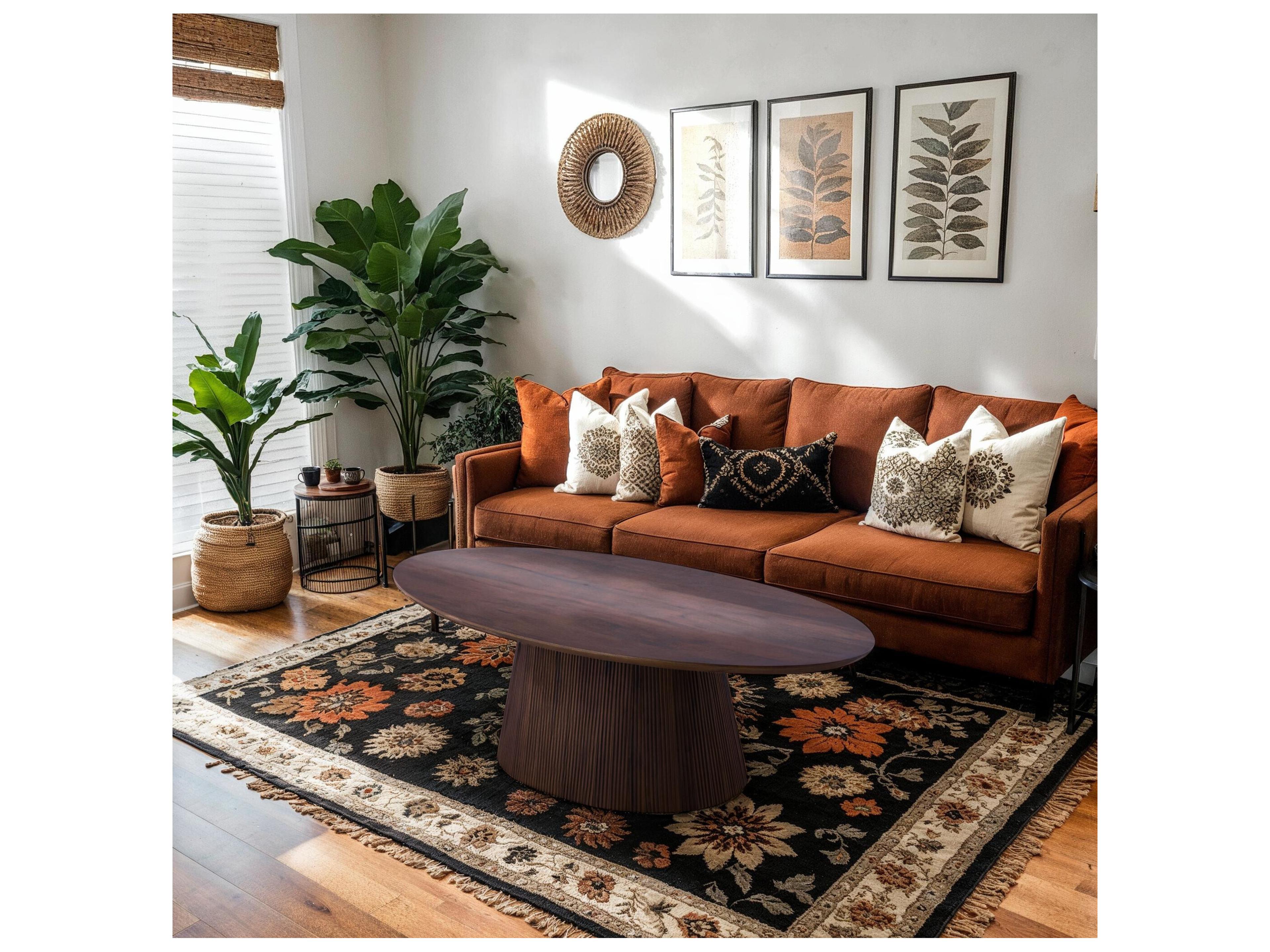 Canarm Madhy Oval Wood Coffee Table