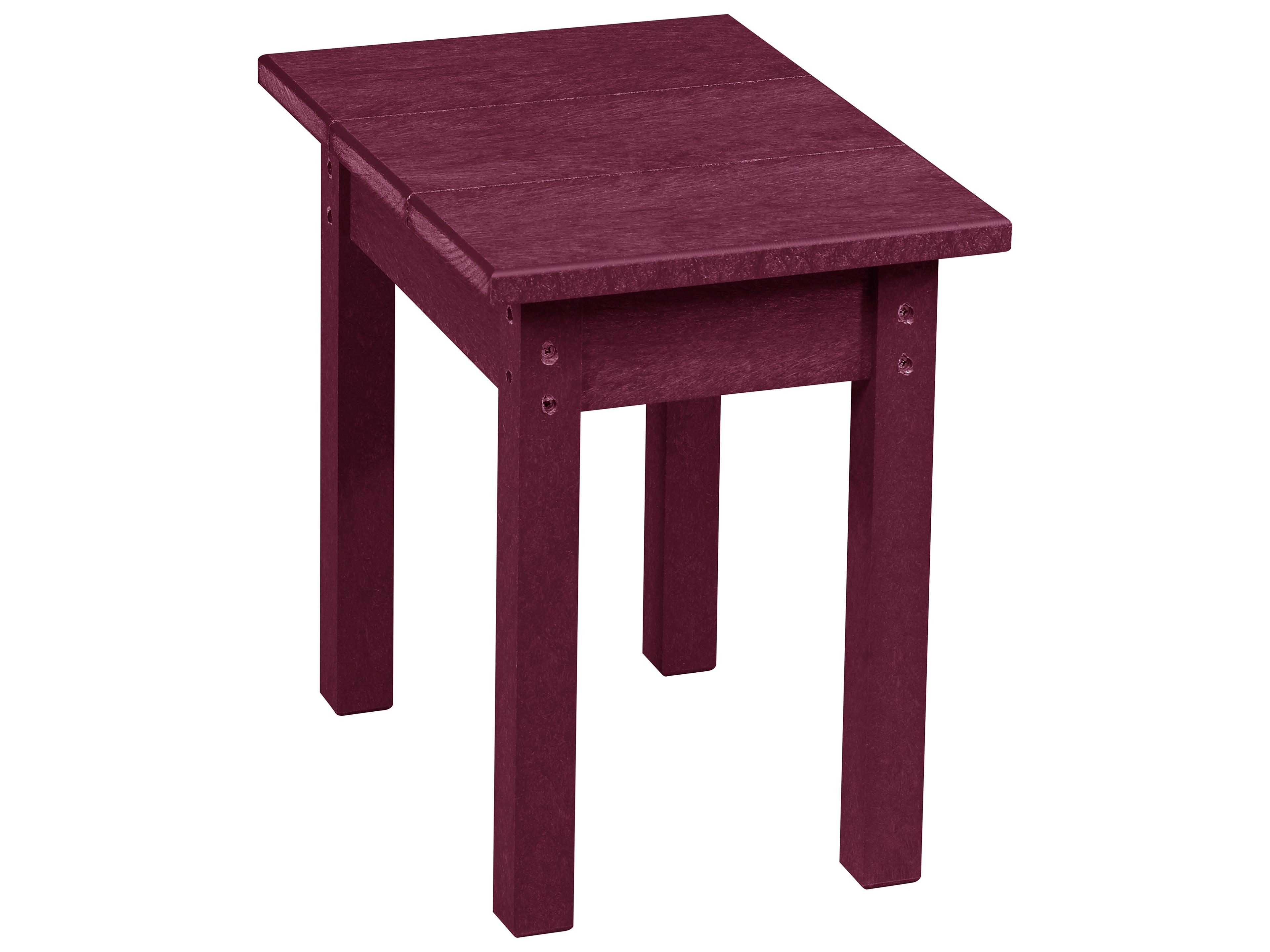 Capterra Casual Recycled Plastic Square Outdoor Patio End Table