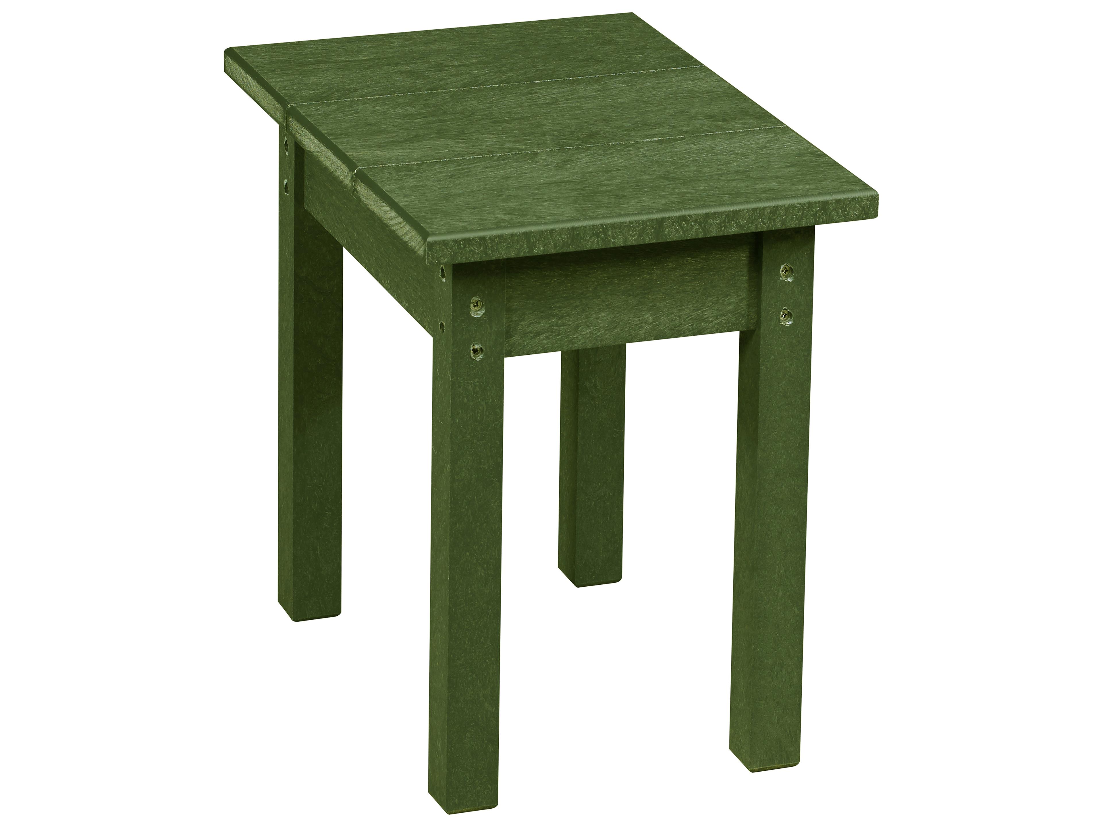 Capterra Casual Recycled Plastic Square Outdoor Patio End Table