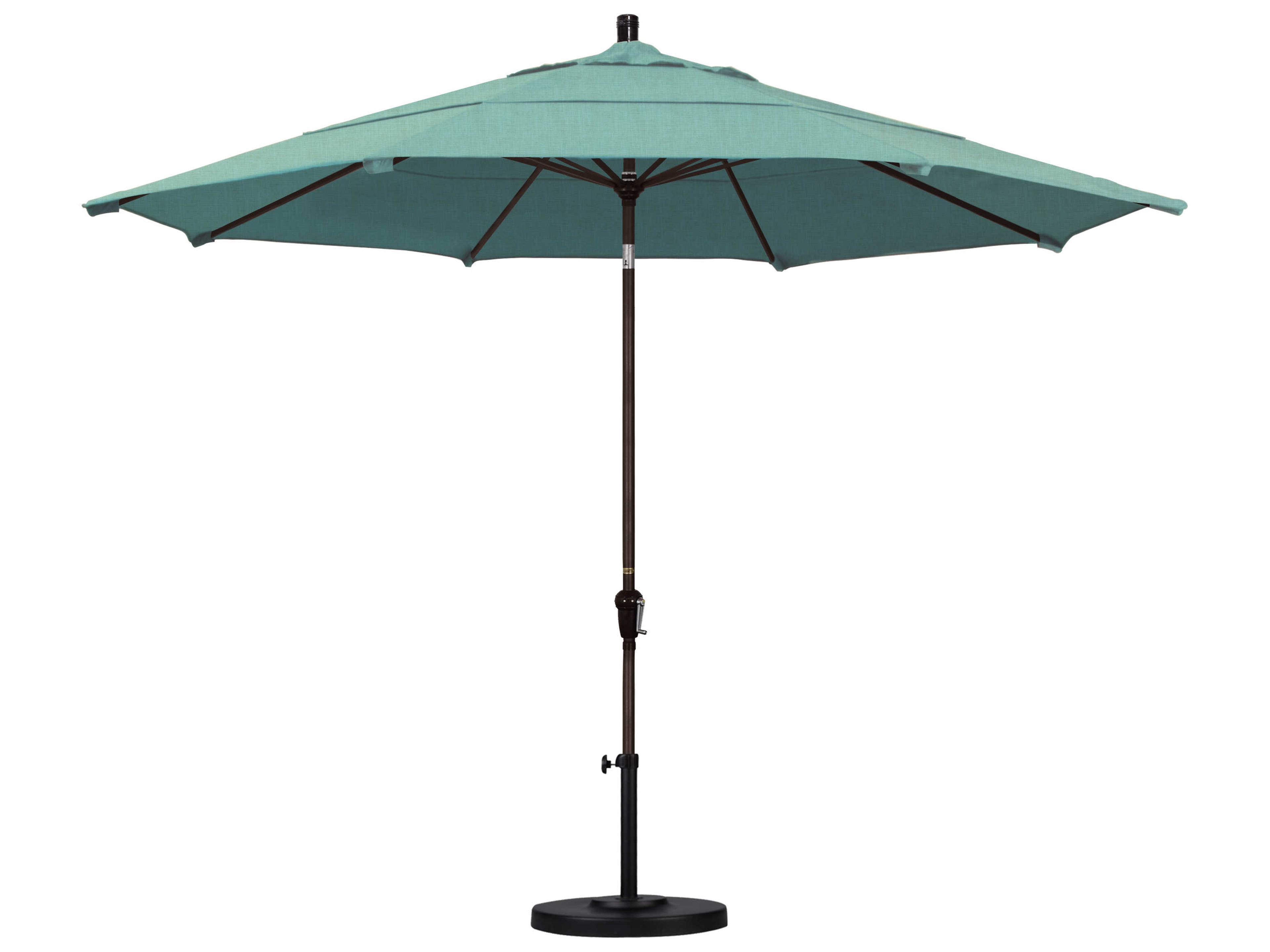 California Patio Umbrella Quick Ship Sunset Series 11 Foot Octagon Market Aluminum Patio Umbrella with Crank Lift System