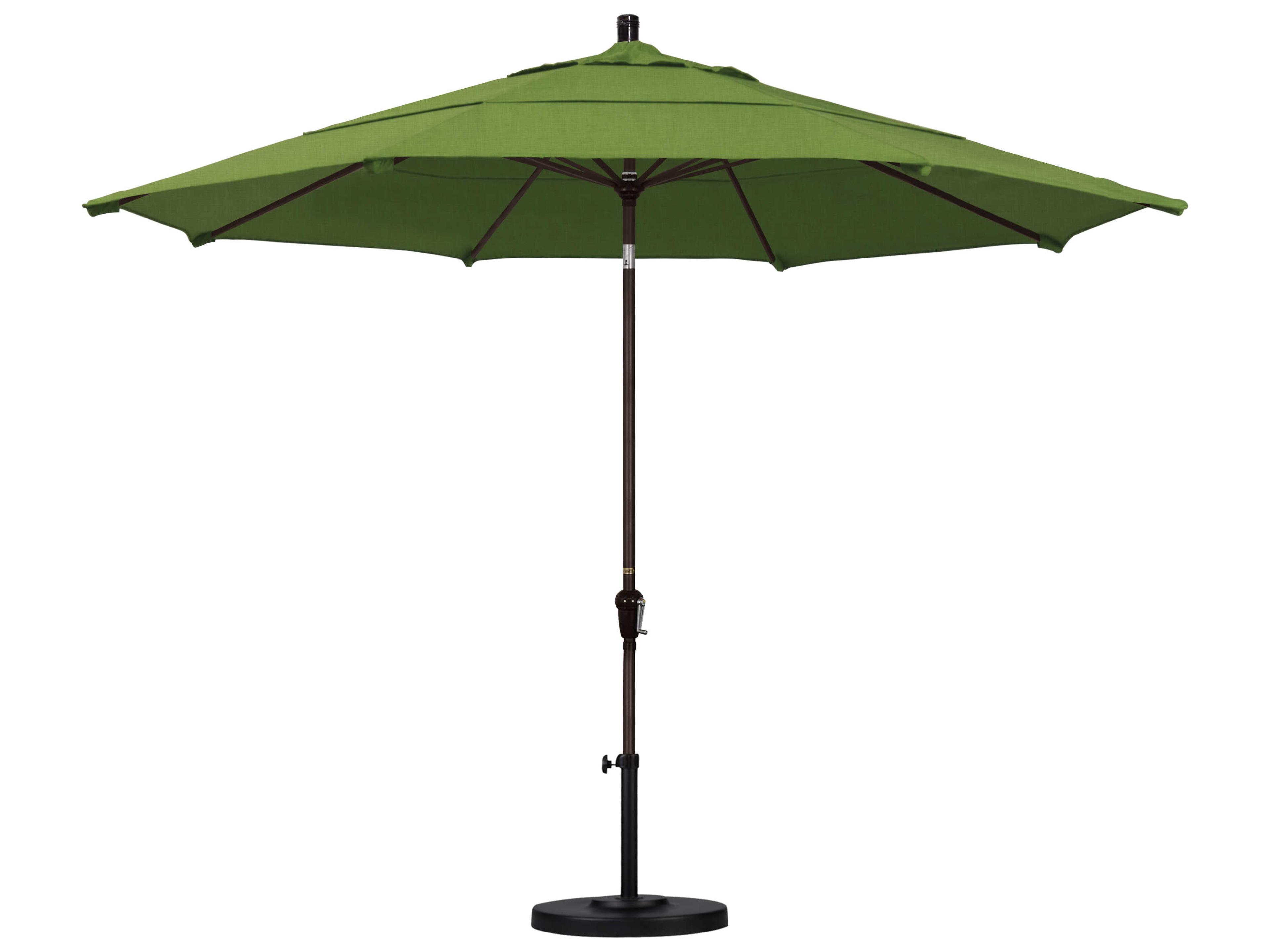 California Patio Umbrella Quick Ship Sunset Series 11 Foot Octagon Market Aluminum Patio Umbrella with Crank Lift System