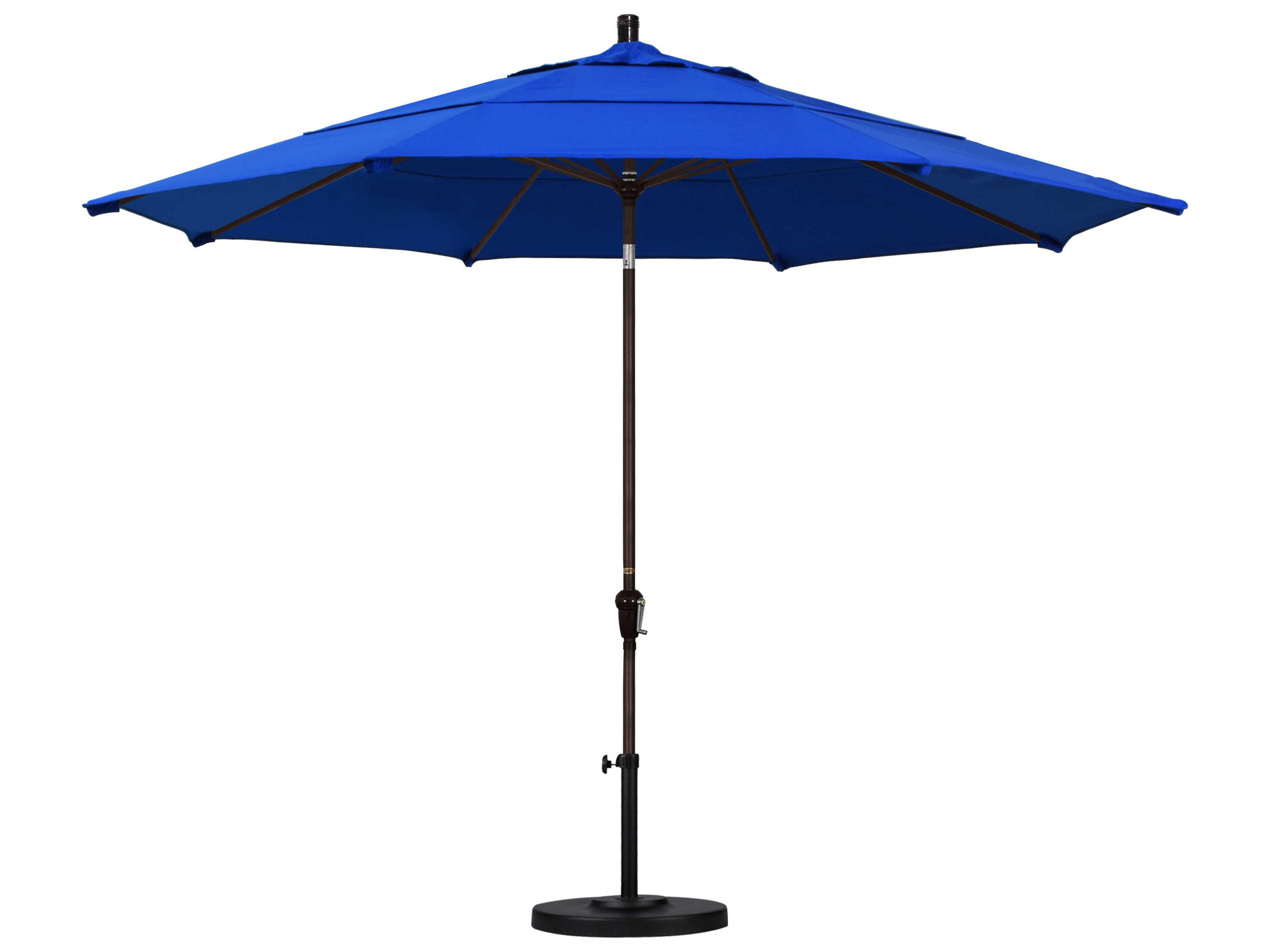 California Patio Umbrella Quick Ship Sunset Series 11 Foot Octagon Market Aluminum Patio Umbrella with Crank Lift System
