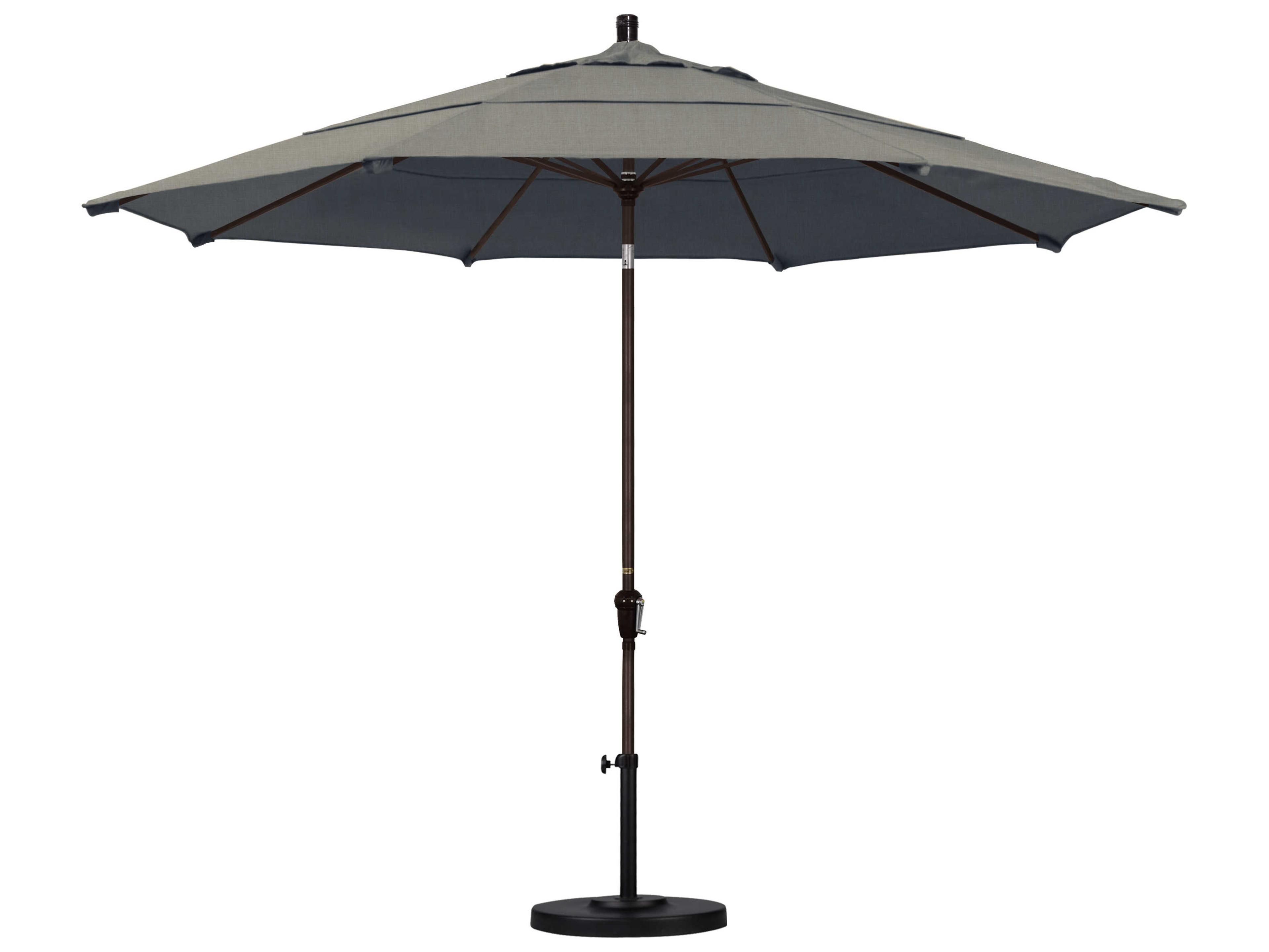 California Outdoor Umbrella Custom Sunset Series 11 Foot Octagon Market Aluminum Outdoor Umbrella with Crank Lift System