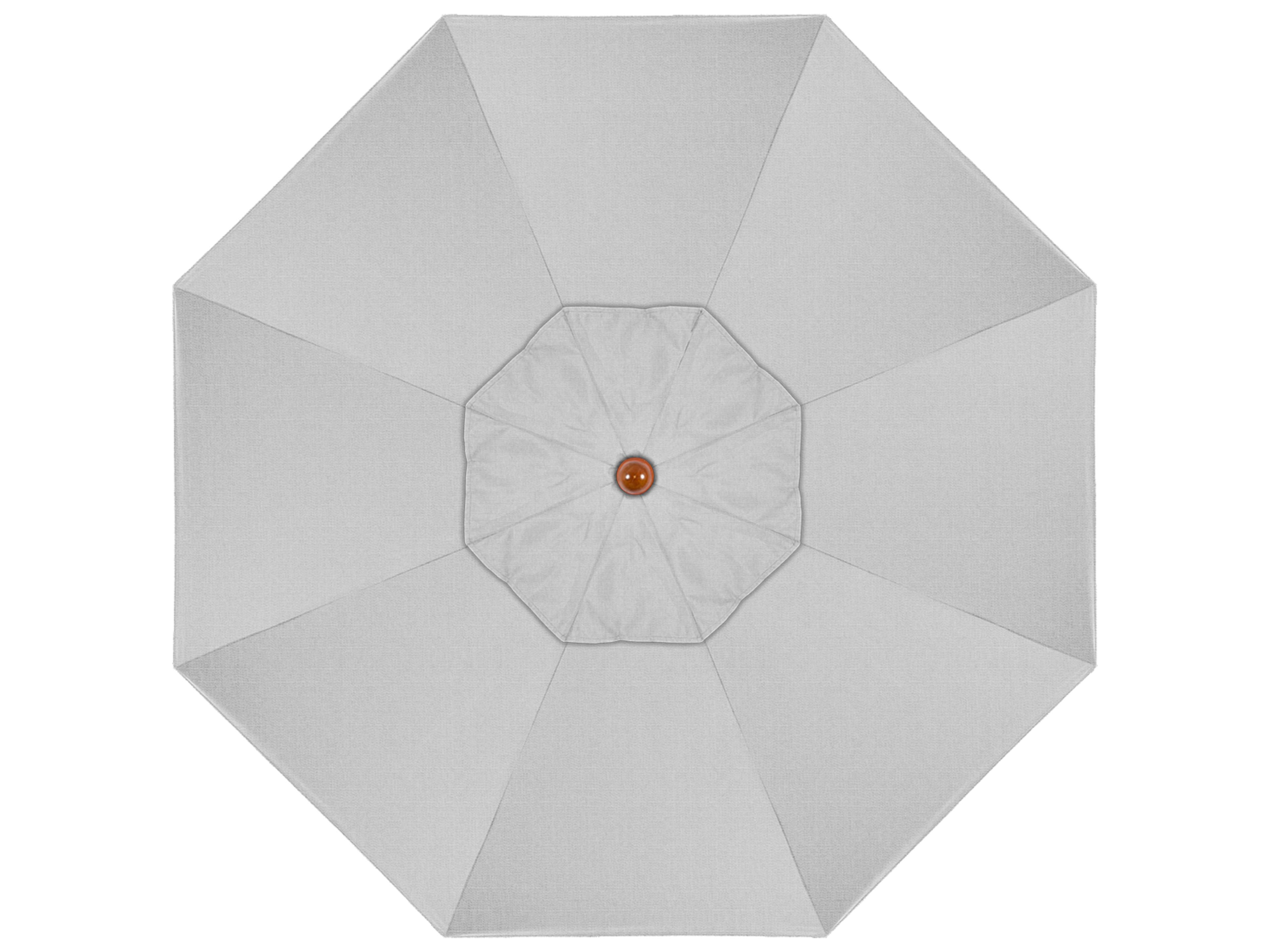 California Outdoor Umbrella Quick Ship Madera Series Faux Wood Aluminum Market 9 Foot Octagon Pulley Lift Outdoor Umbrella