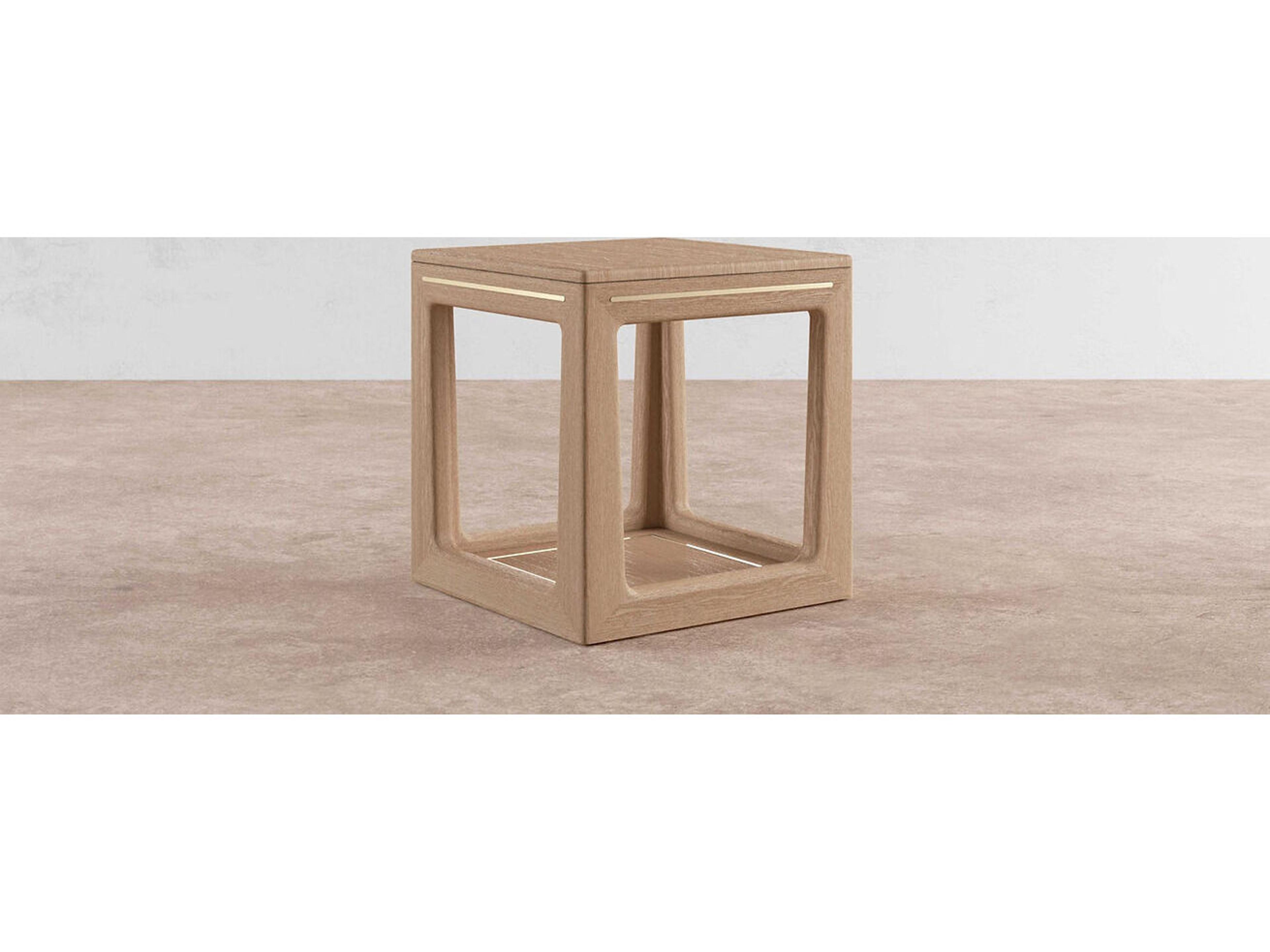 Case & Canvas Angelo Square Wood End Table