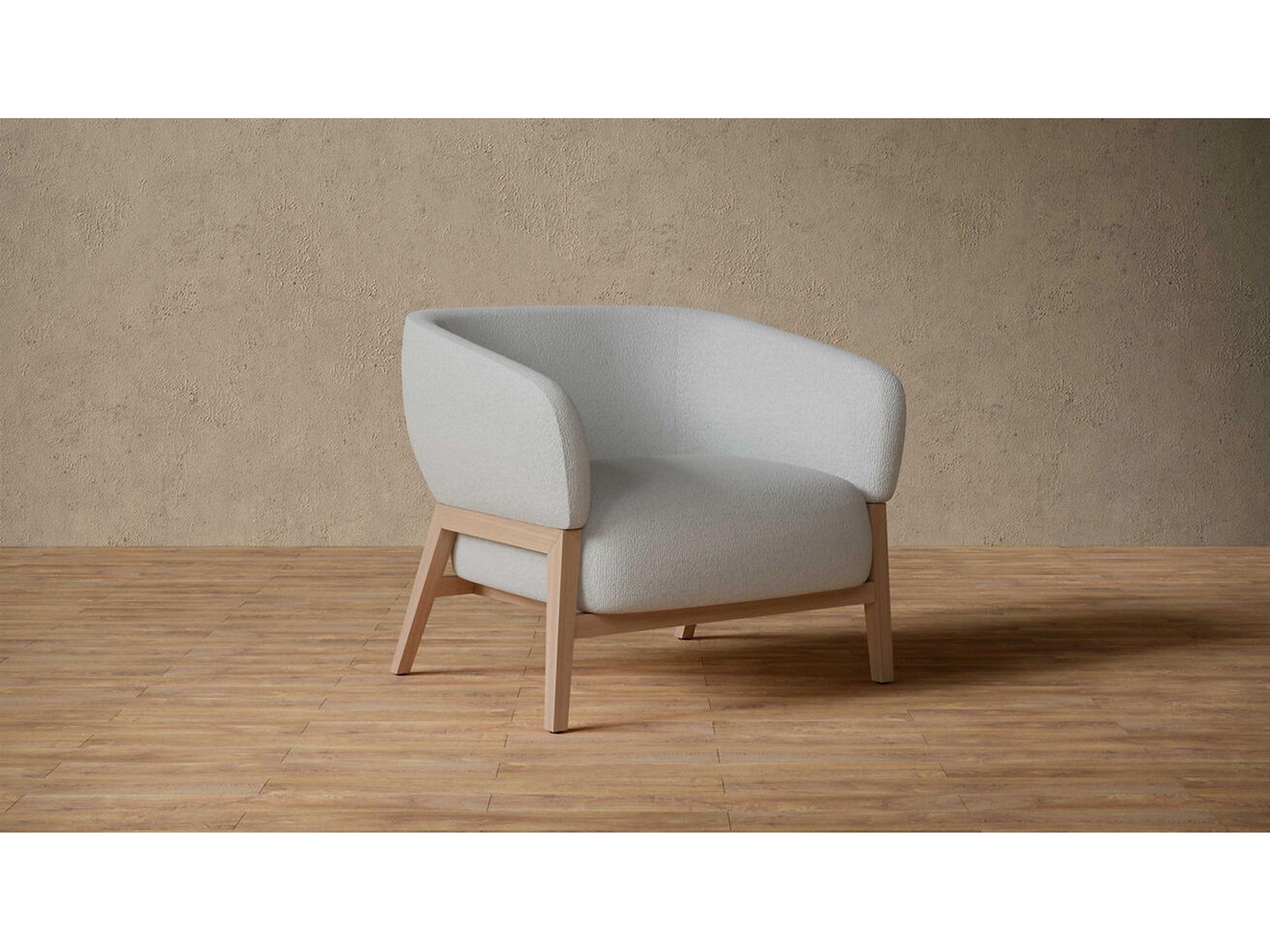 Case & Canvas Bowie Gray Fabric Accent Chair