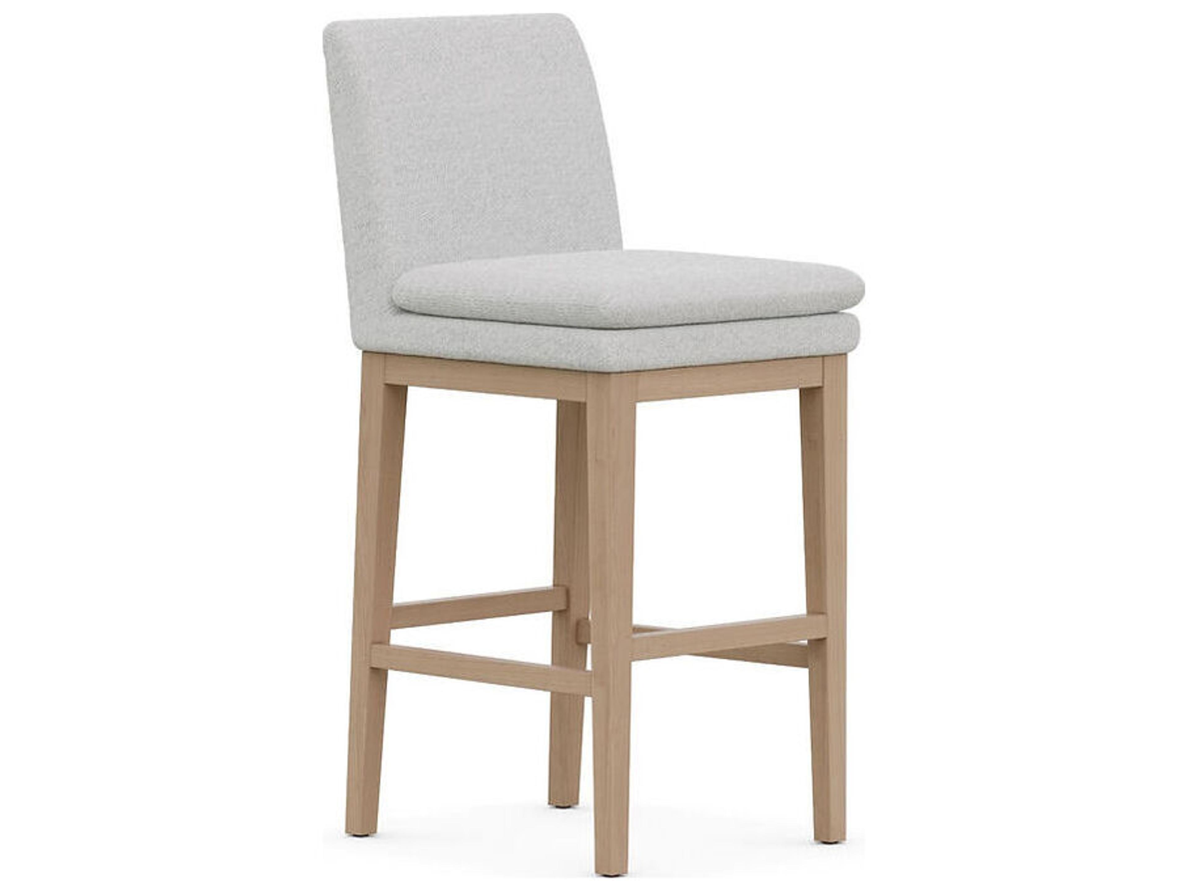 Chandler Upholstered Oak Wood Bar Stool