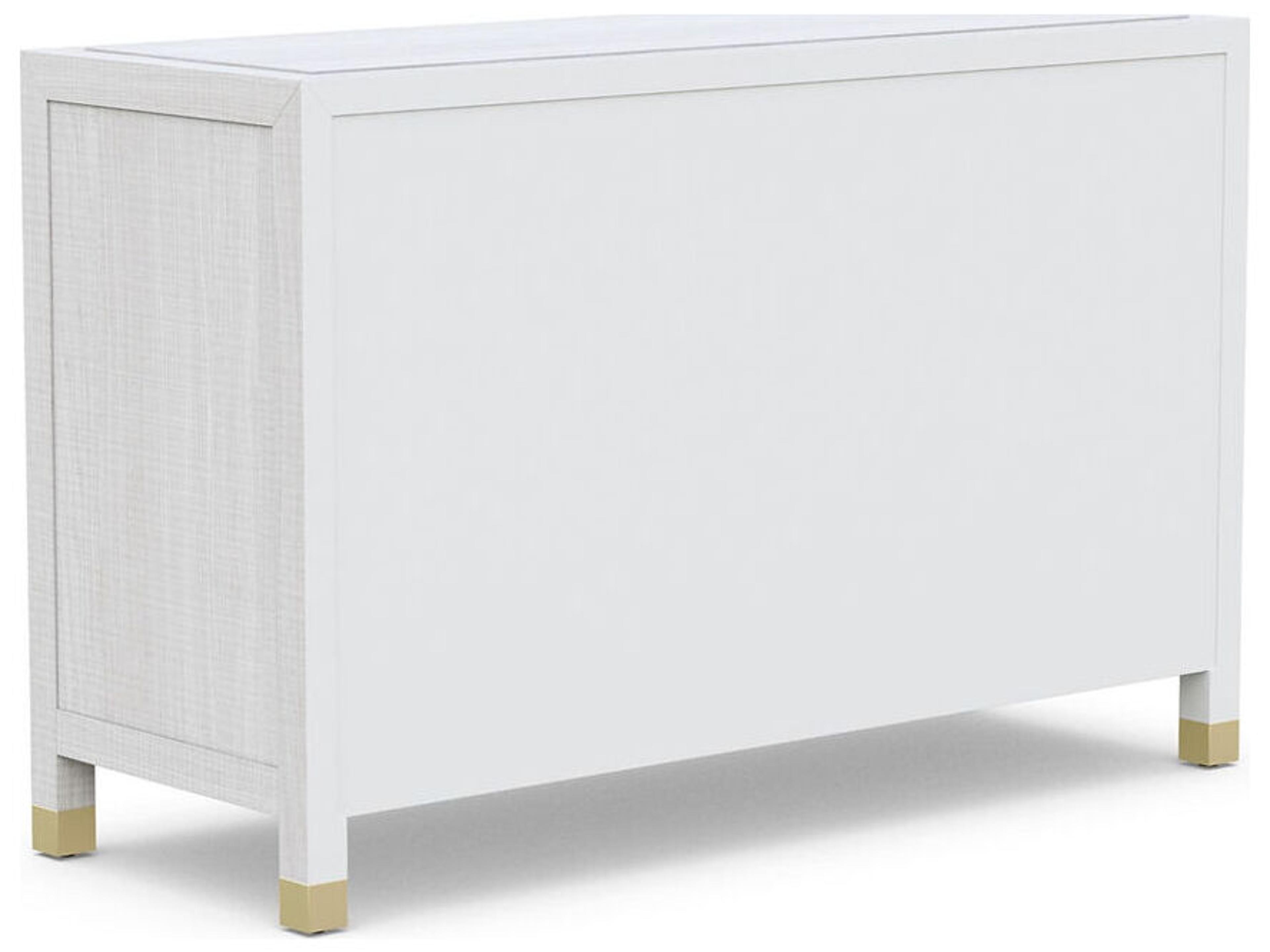 Case & Canvas Corpus 4-Drawers Beach White Poplar Wood Dresser