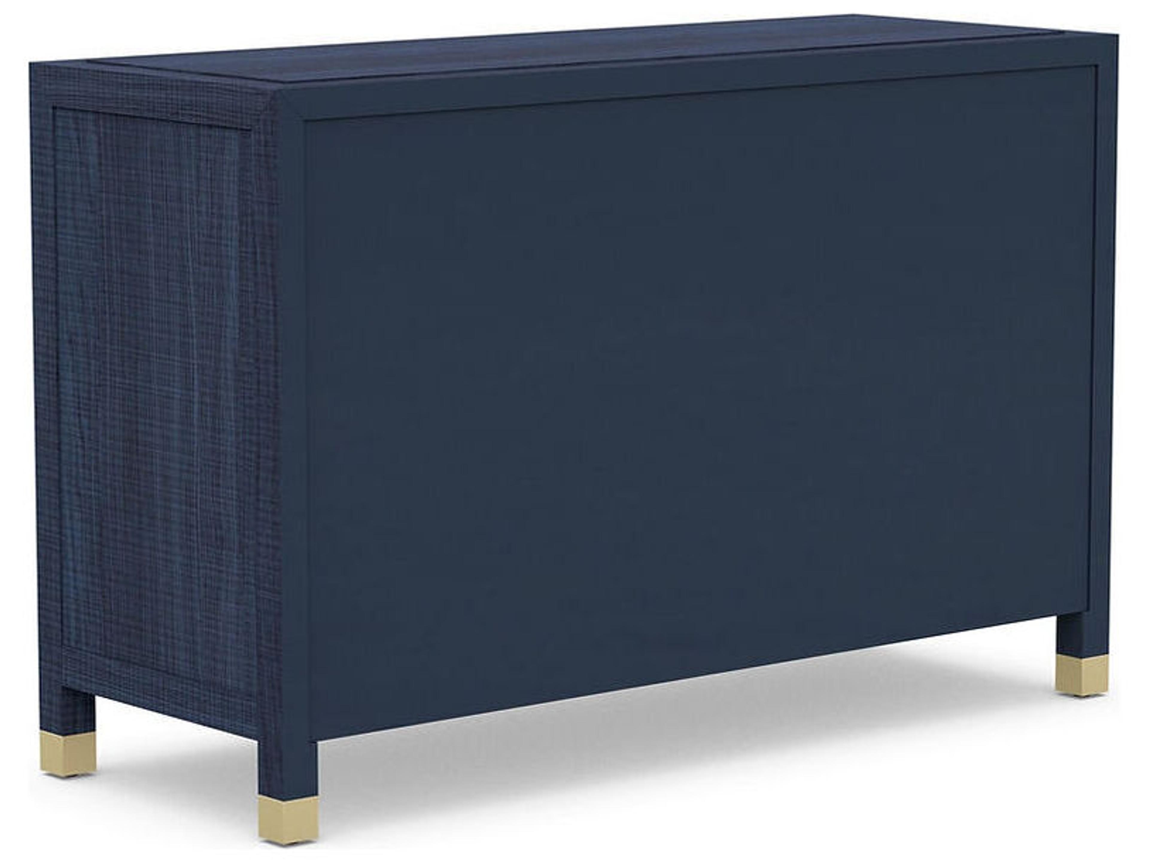 Case & Canvas Corpus 4-Drawers Blue Poplar Wood Dresser
