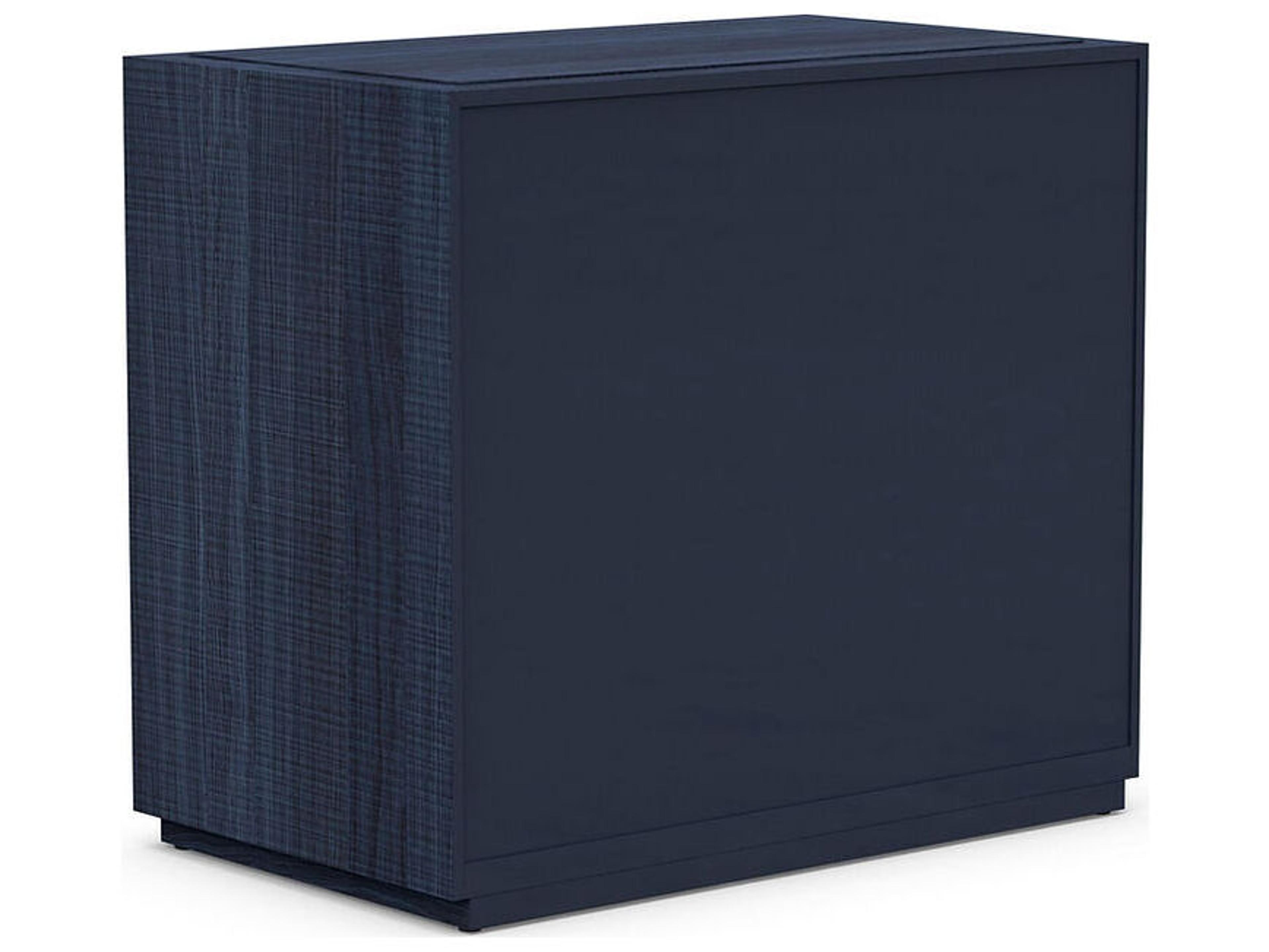 Case & Canvas Corpus 1-Drawer Blue Poplar Wood Nightstand