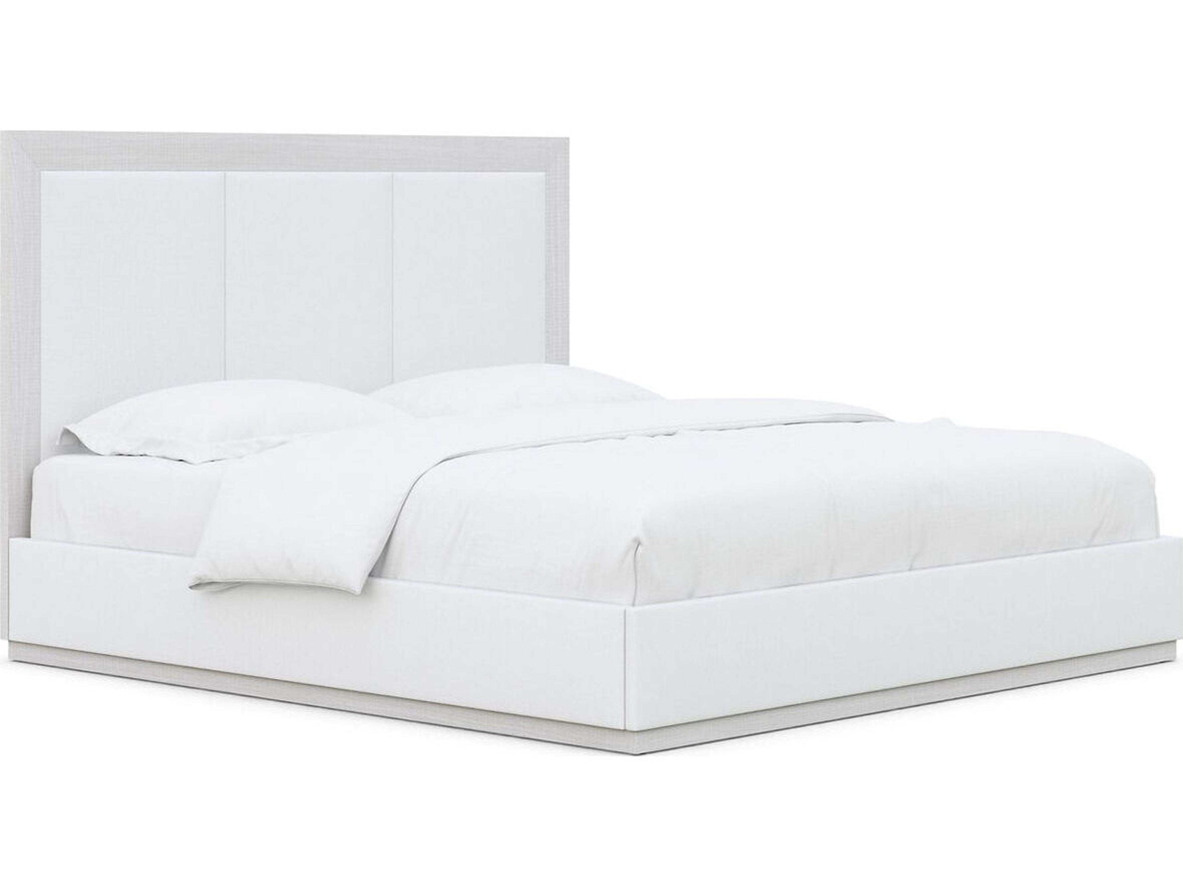 Corpus White Poplar Wood Queen Platform Bed