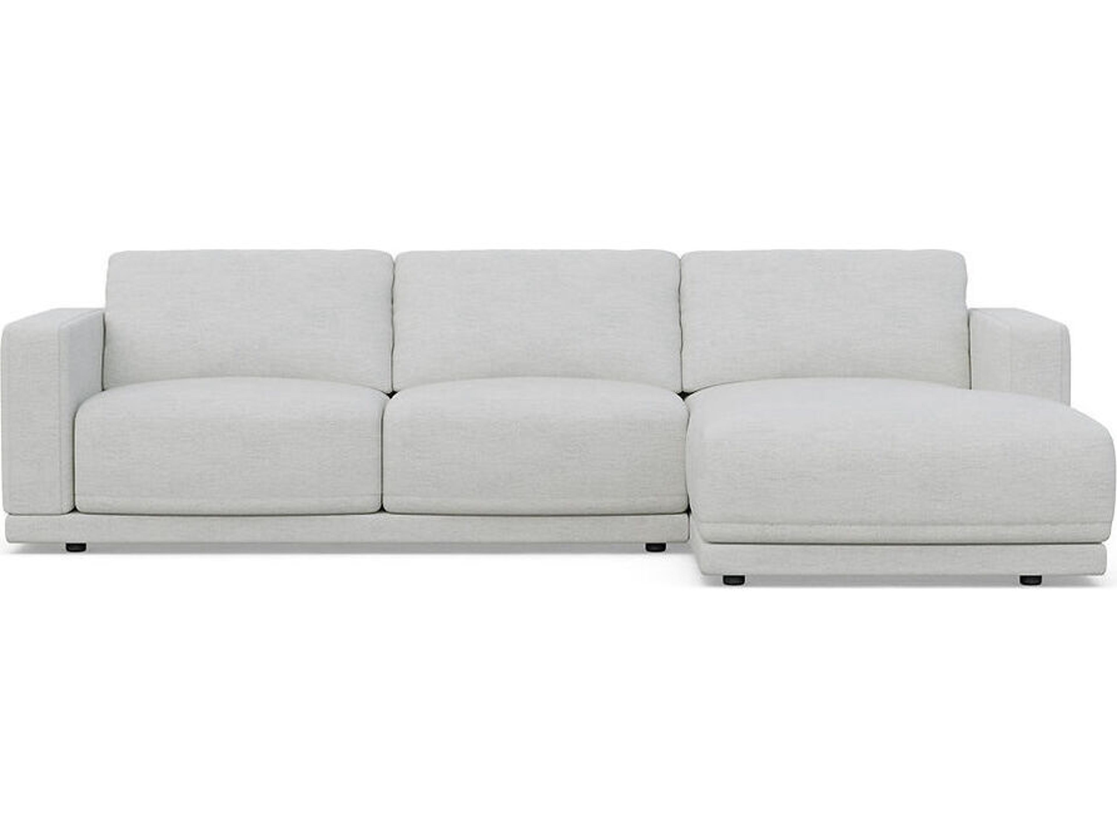 Case & Canvas Tribeca Gray Upholstered Sofa