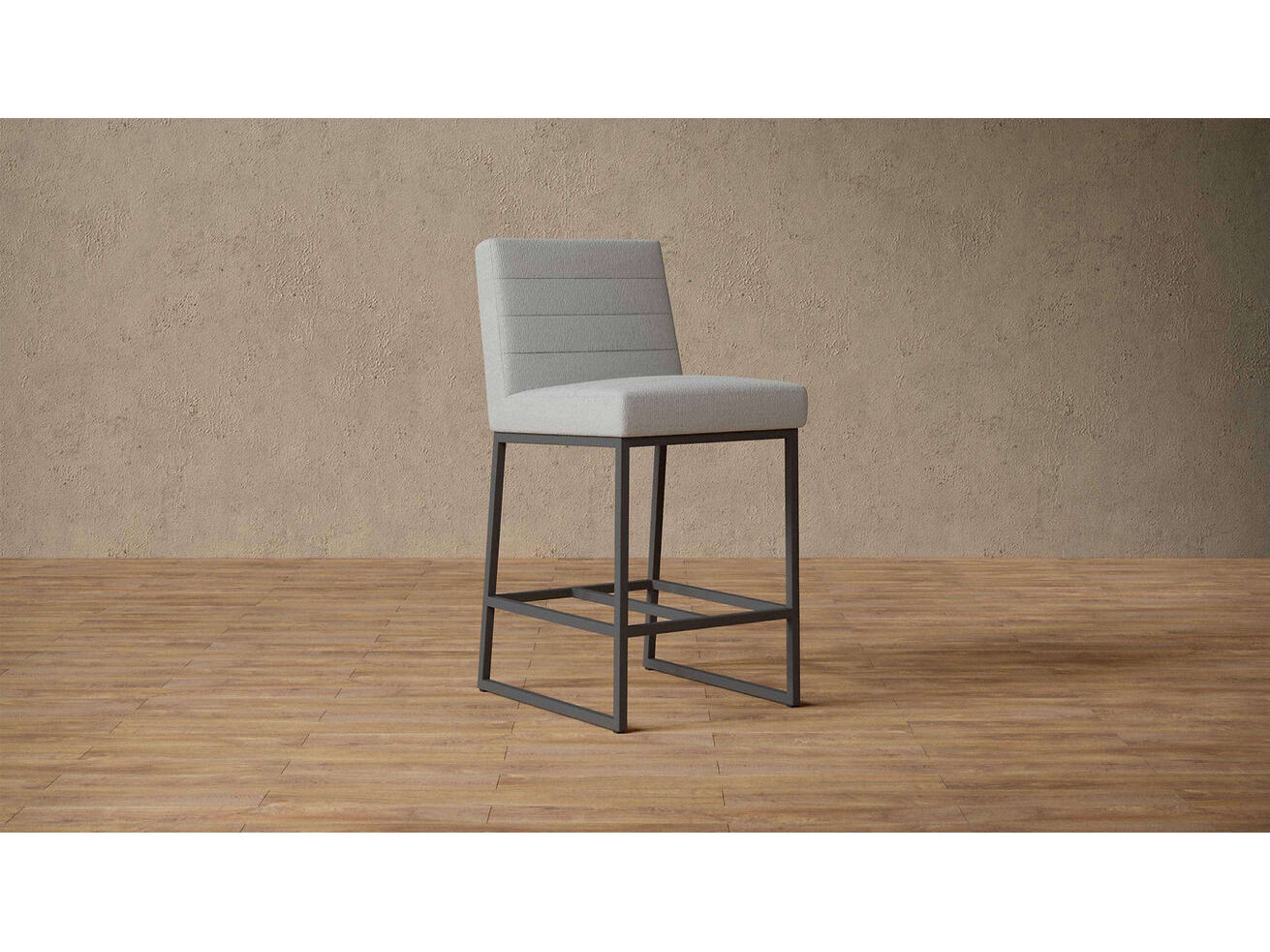 Case & Canvas Mason Upholstered Ply Wood Counter Stool