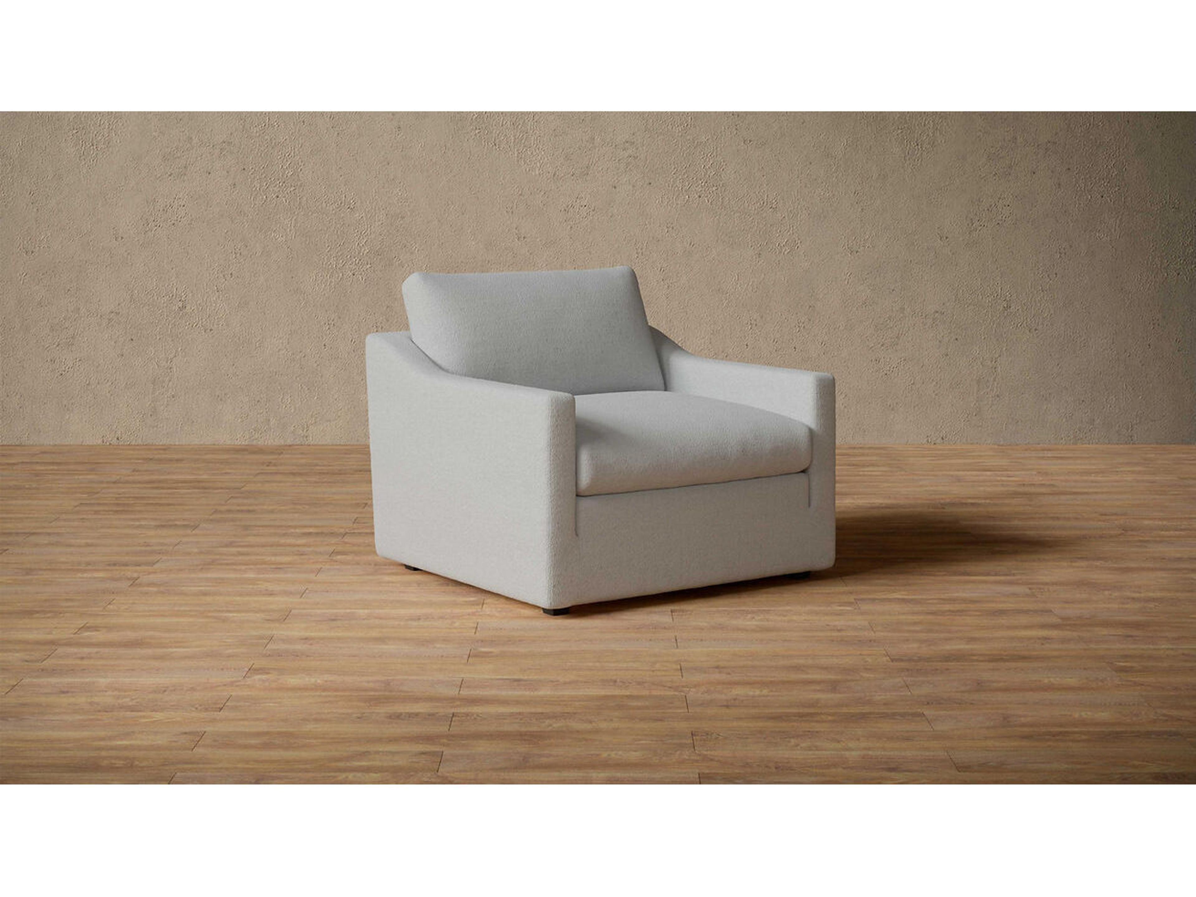 Case & Canvas Travis Gray Fabric Accent Chair