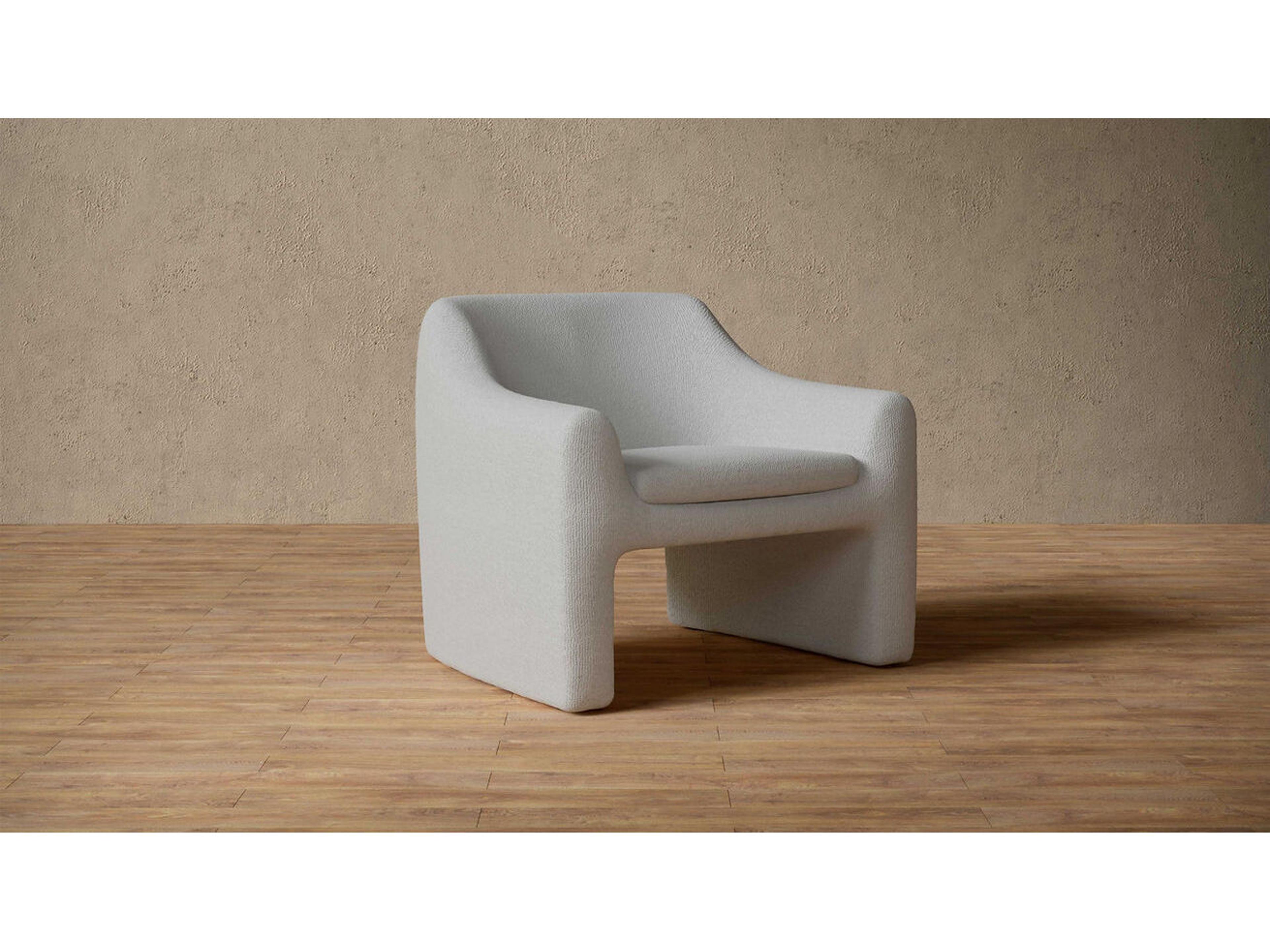 Case & Canvas Wimberley Gray Fabric Accent Chair