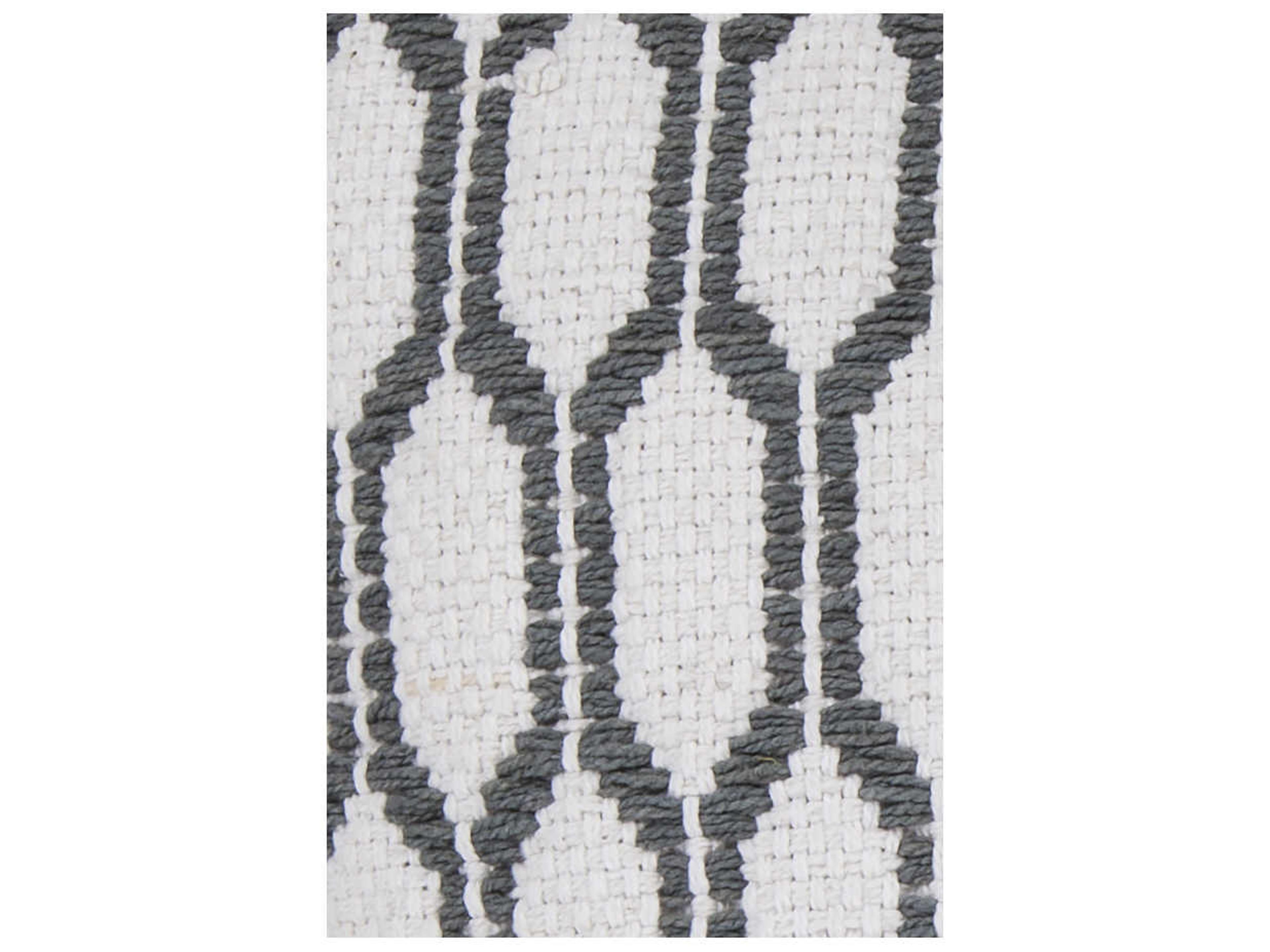 Chandra White Grey Pillow