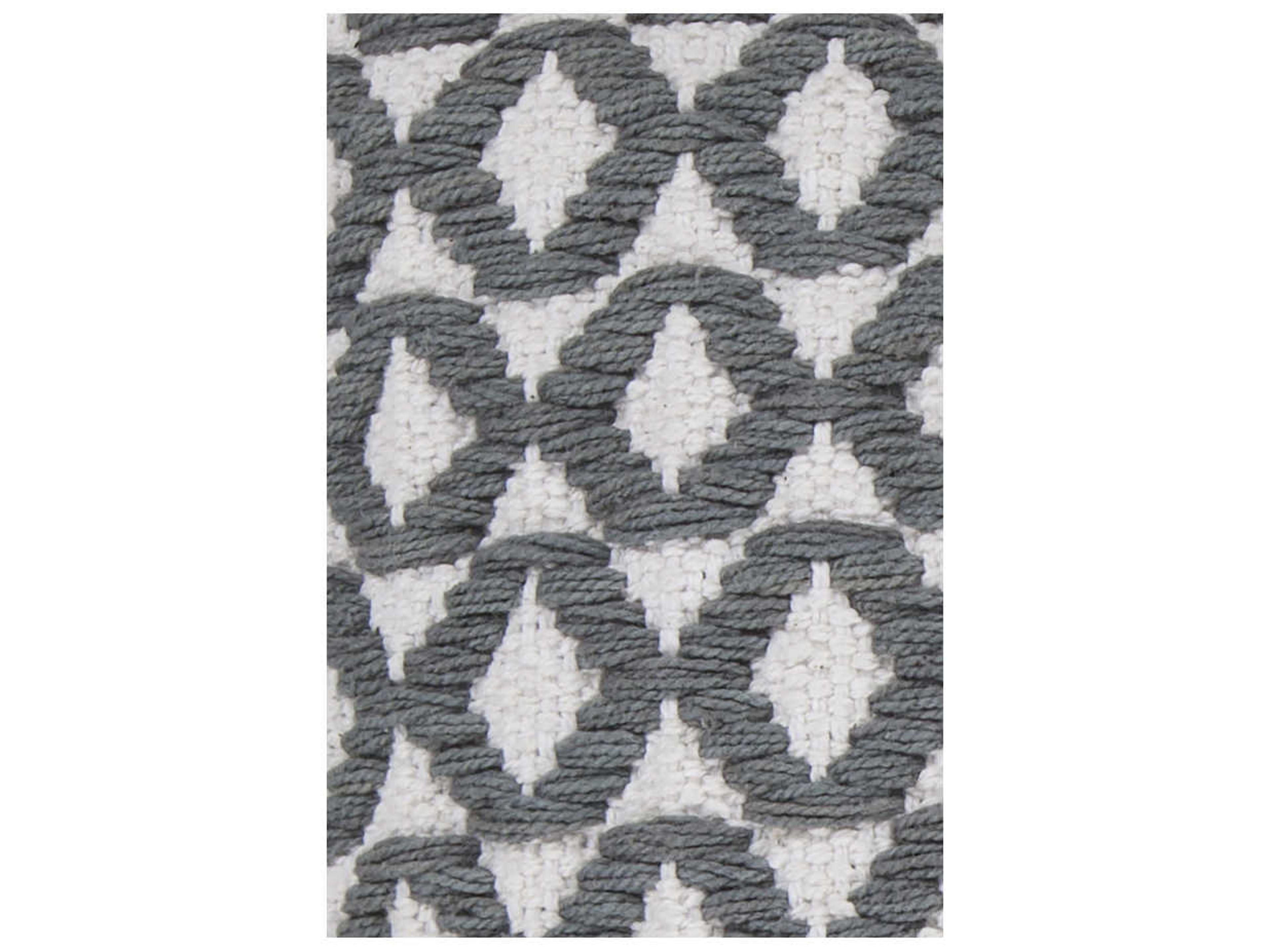 Chandra White Grey Pillow