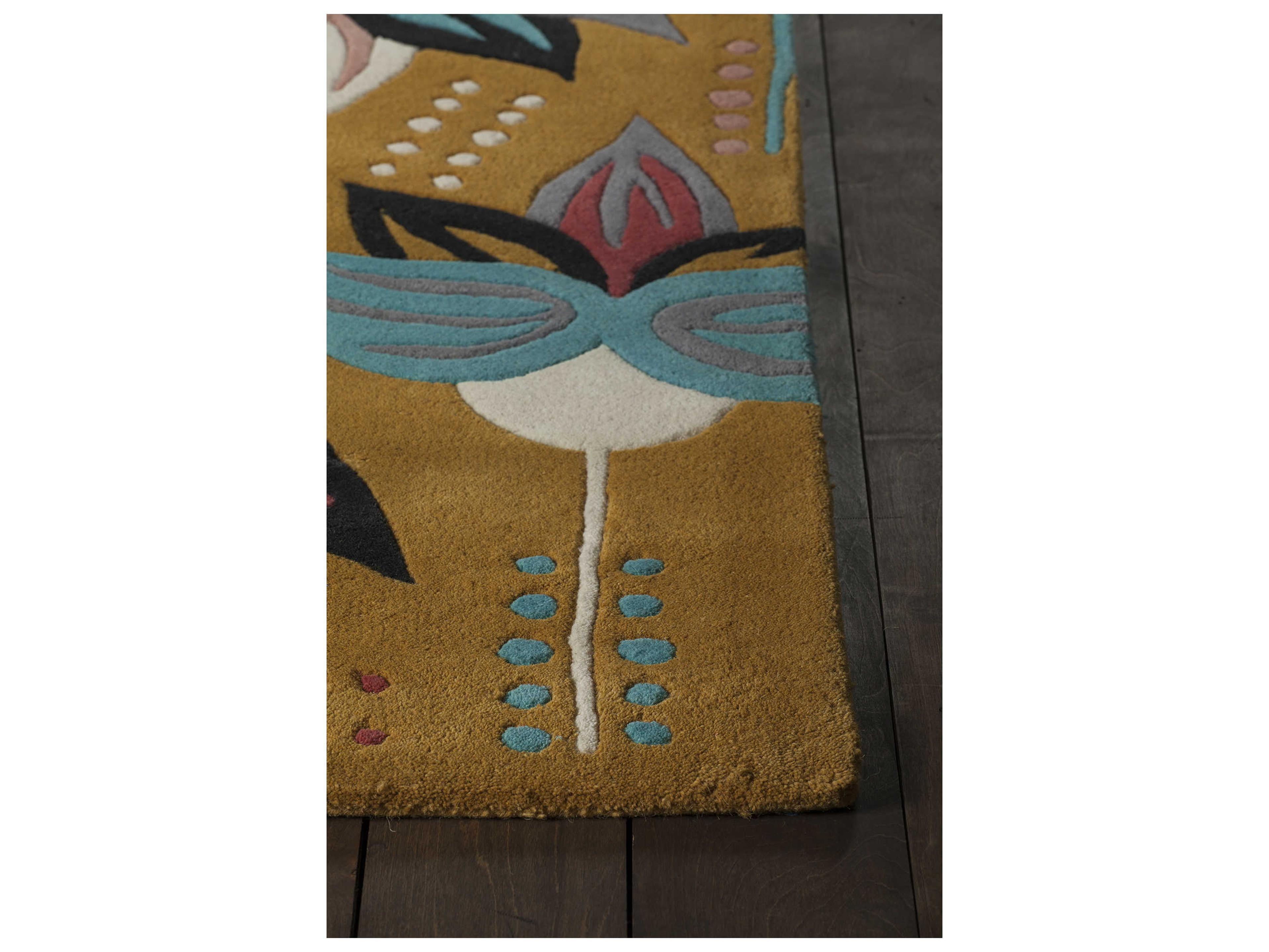 Chandra Jessica Swift Floral Area Rug