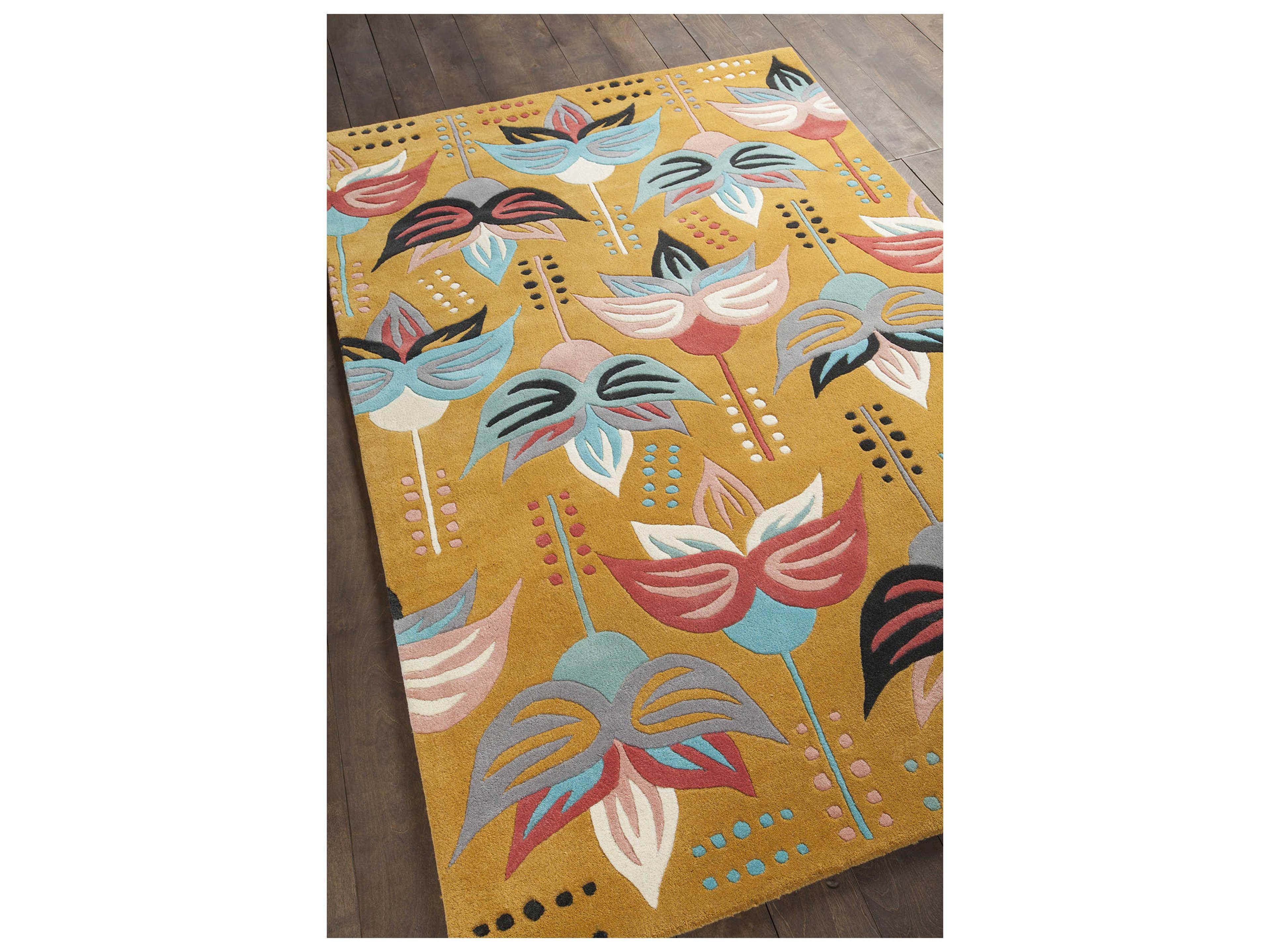 Chandra Jessica Swift Floral Area Rug