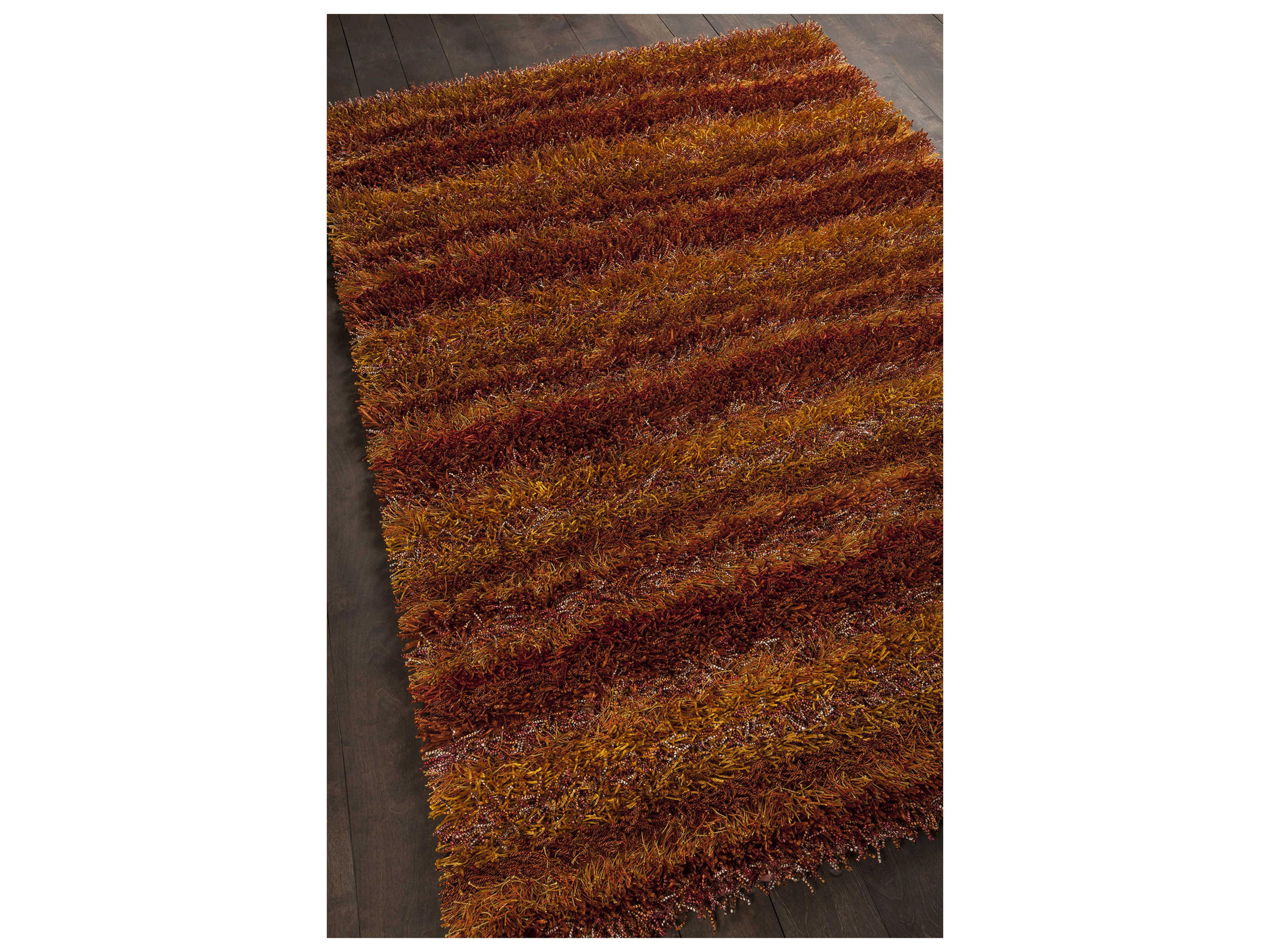 Chandra Kubu Shag Striped Area Rug