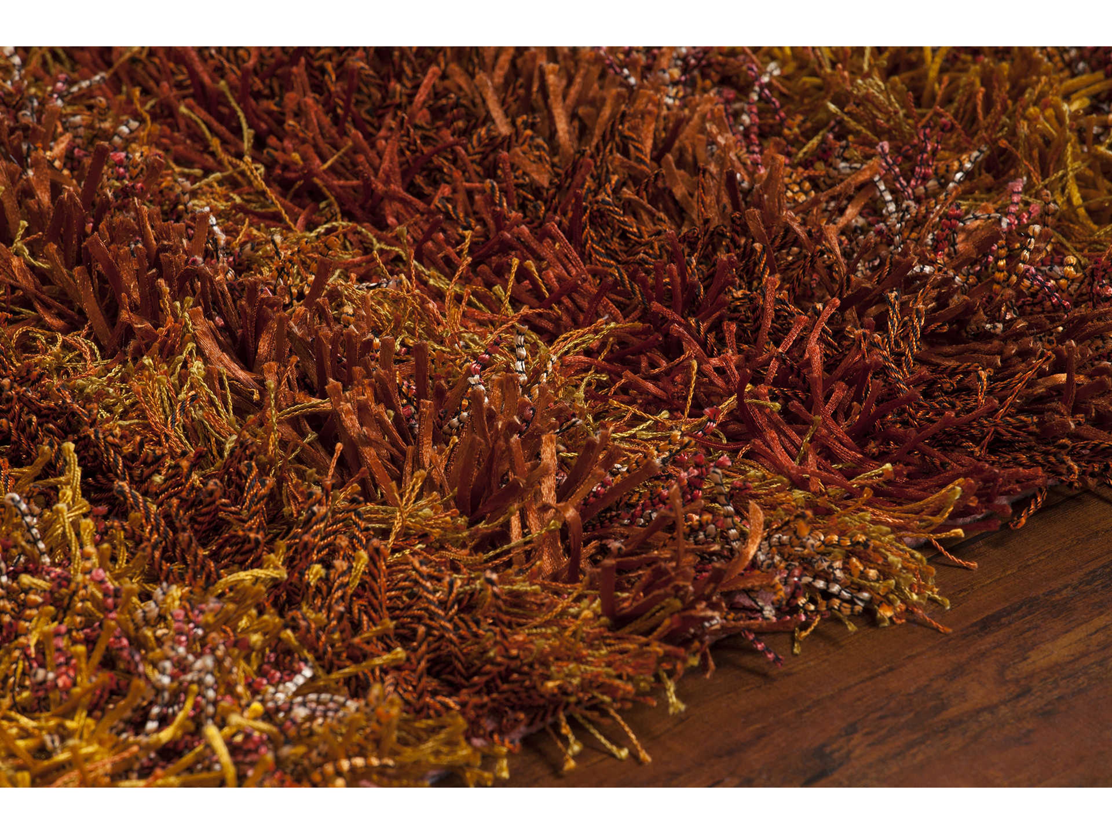 Chandra Kubu Shag Striped Area Rug