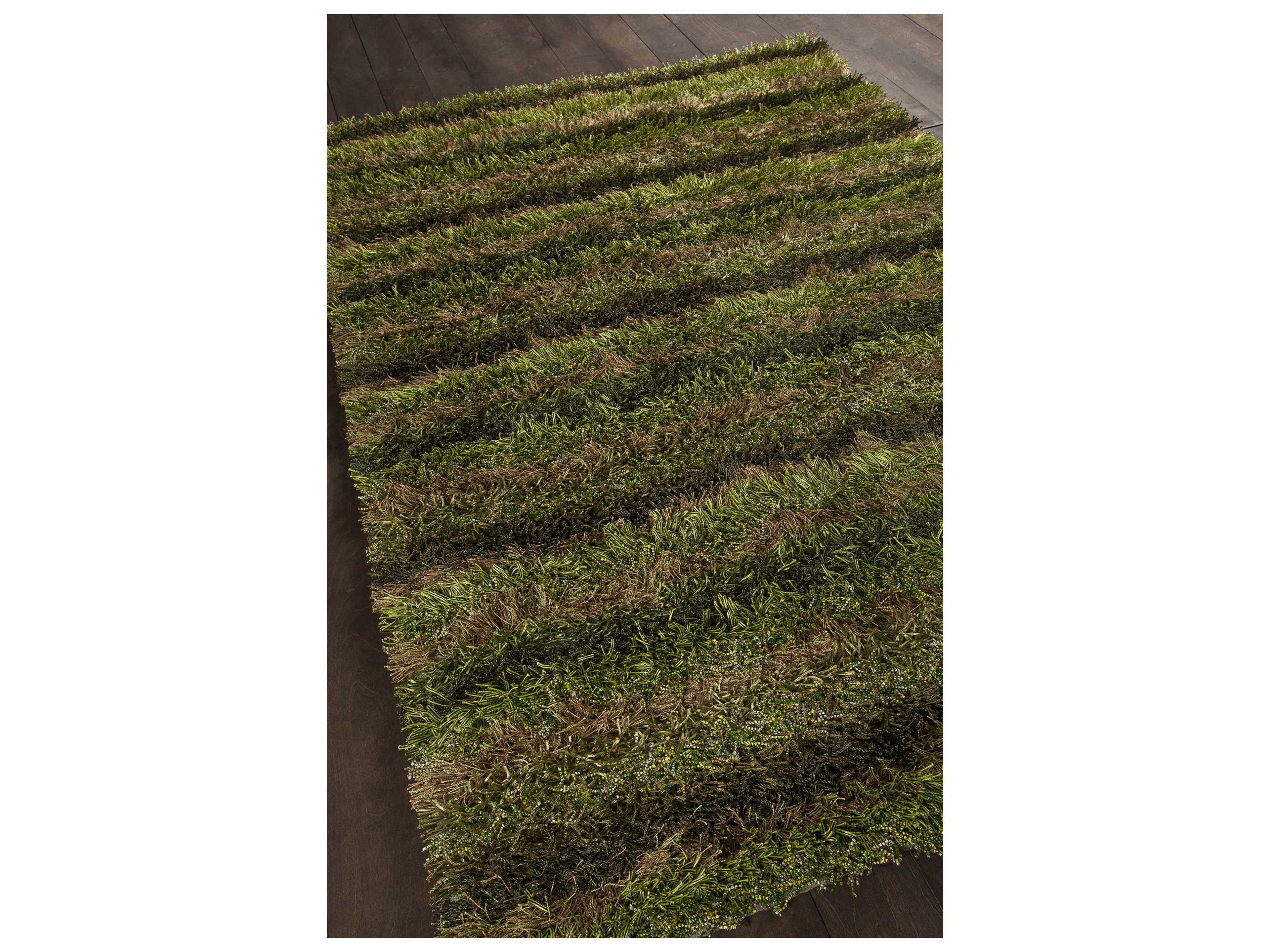Chandra Kubu Shag Striped Area Rug