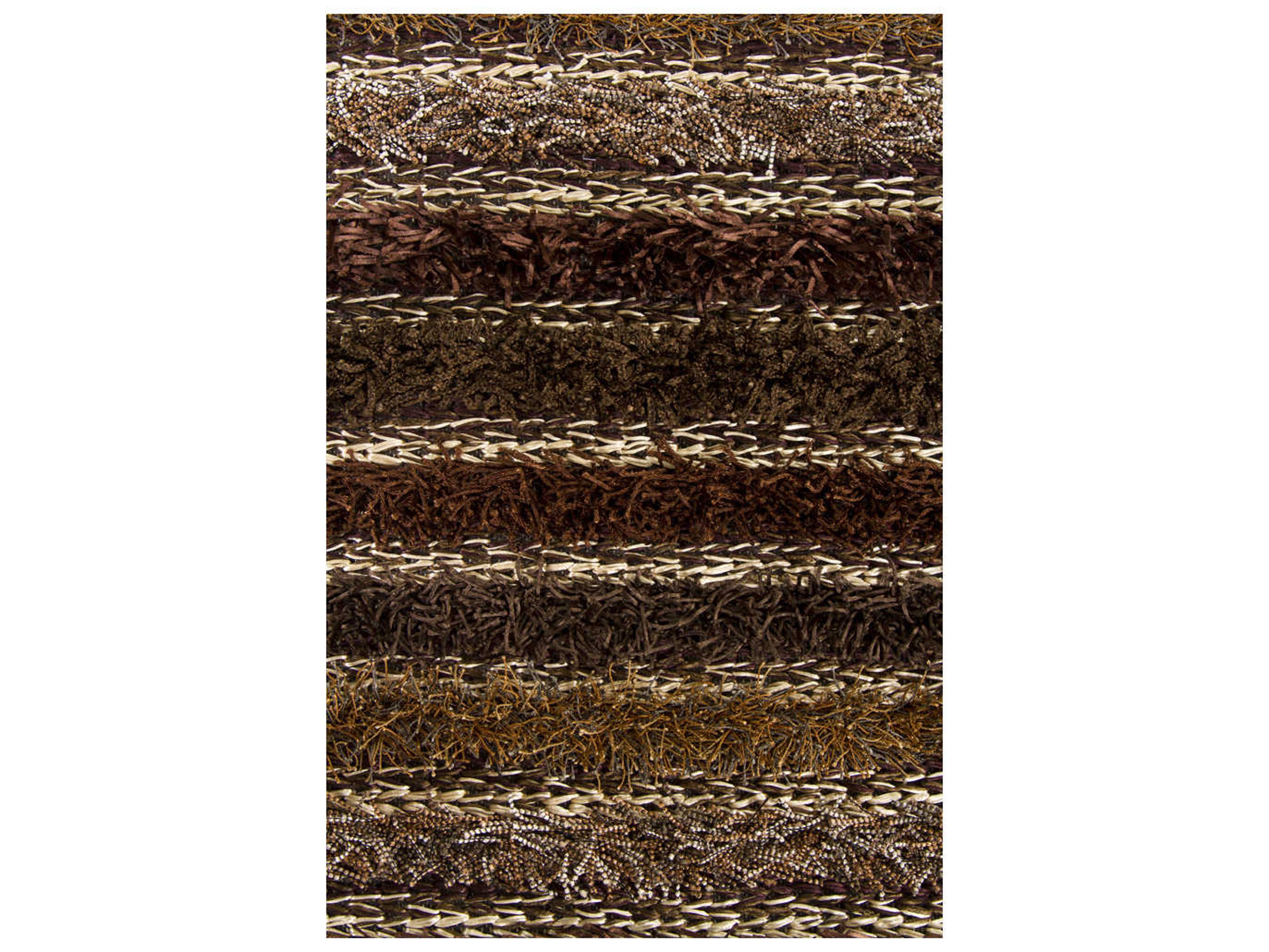 Chandra Lavasa Shag Striped Area Rug