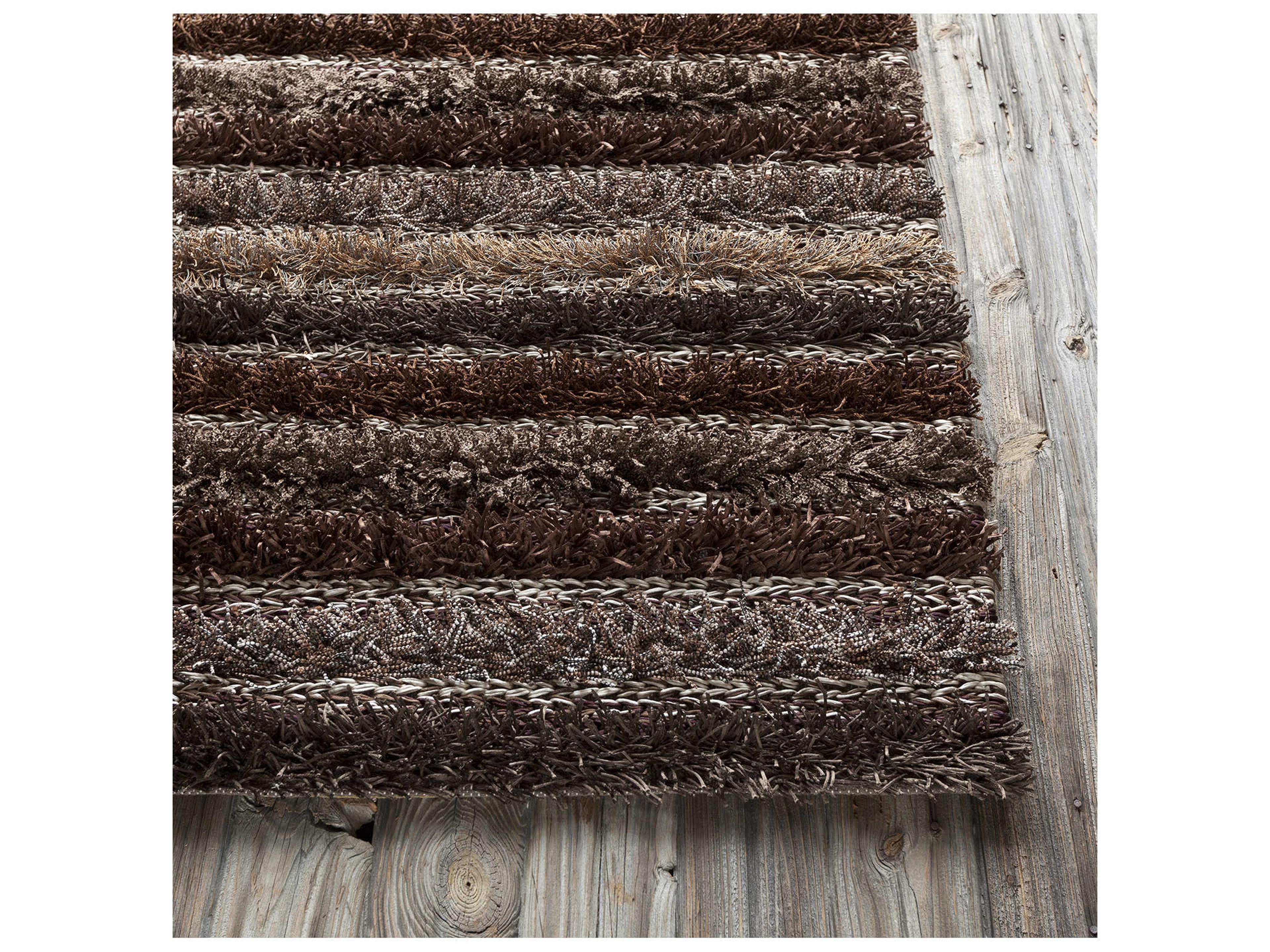 Chandra Lavasa Shag Striped Area Rug