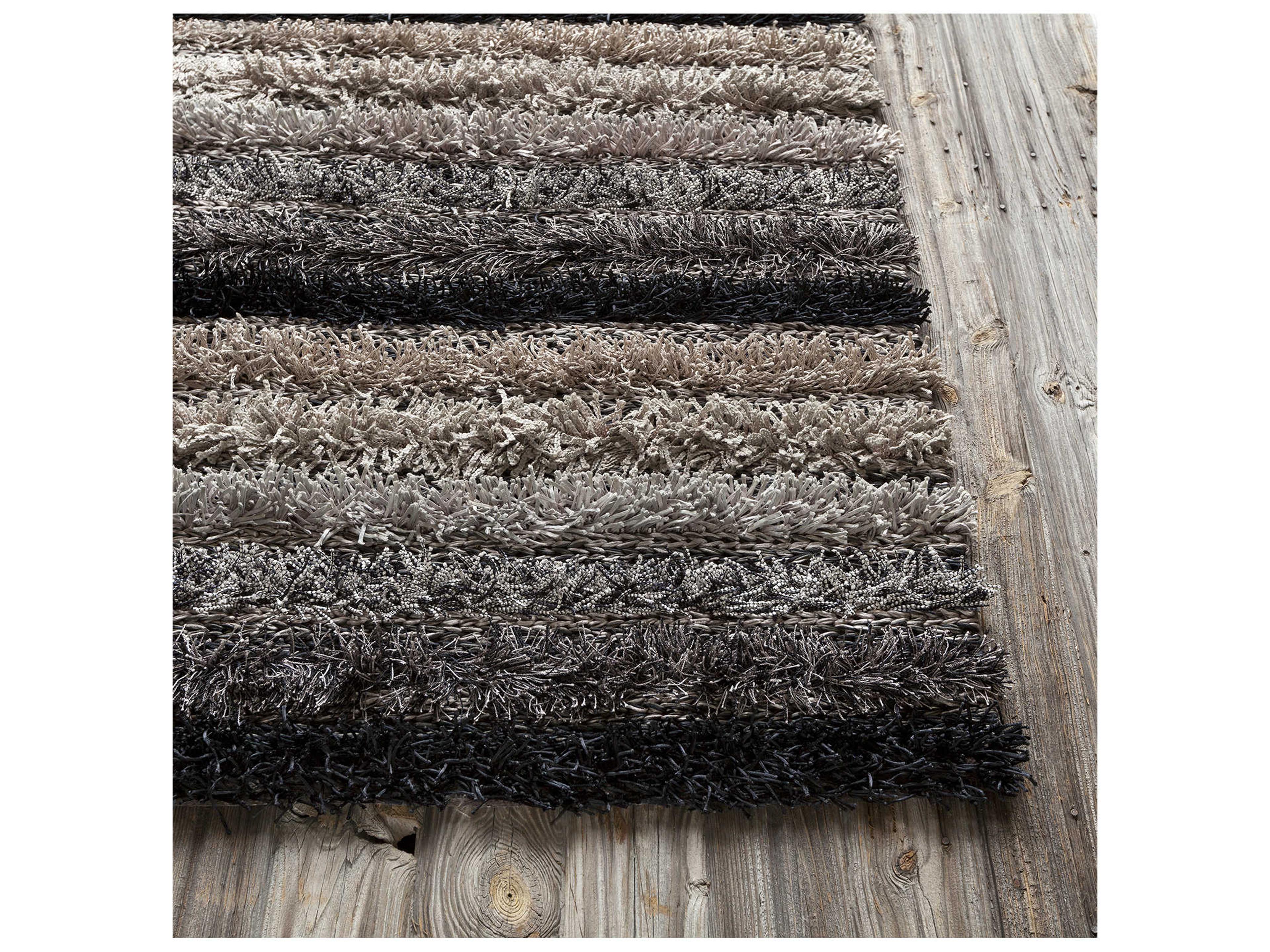 Chandra Lavasa Shag Striped Area Rug