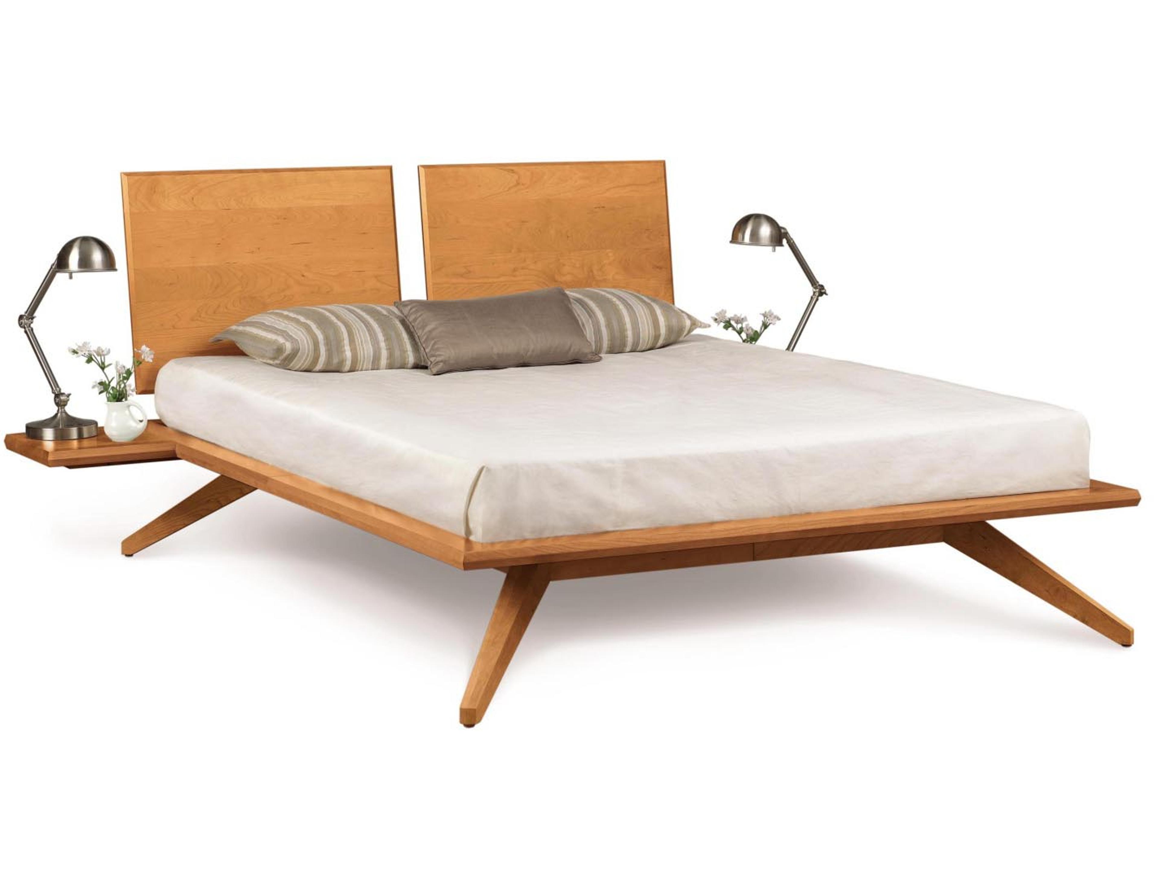 Copeland Astrid Natural Cherry Wood Queen Platform Bed