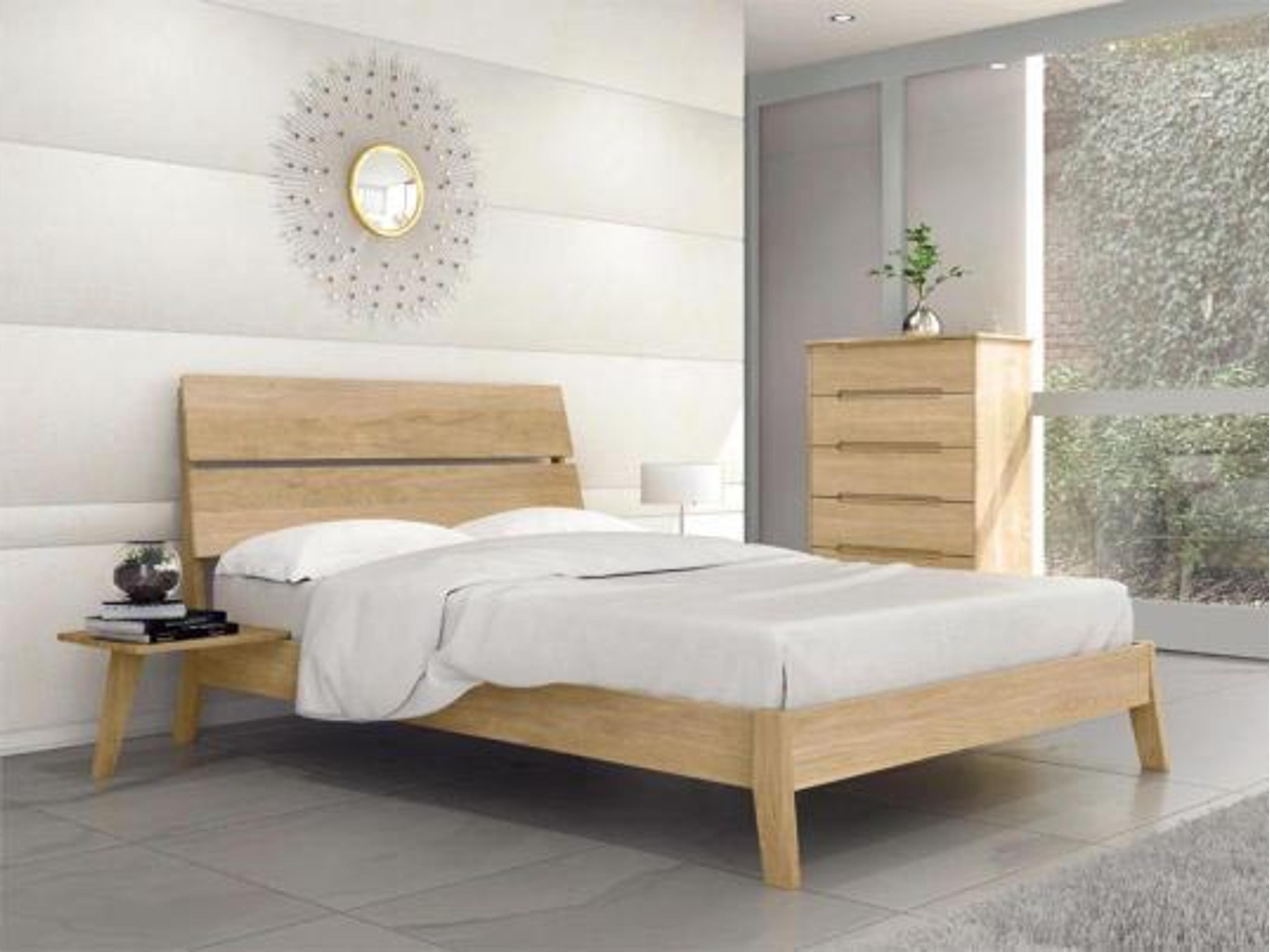 Copeland Linn Natural Solid Wood Twin Platform Bed