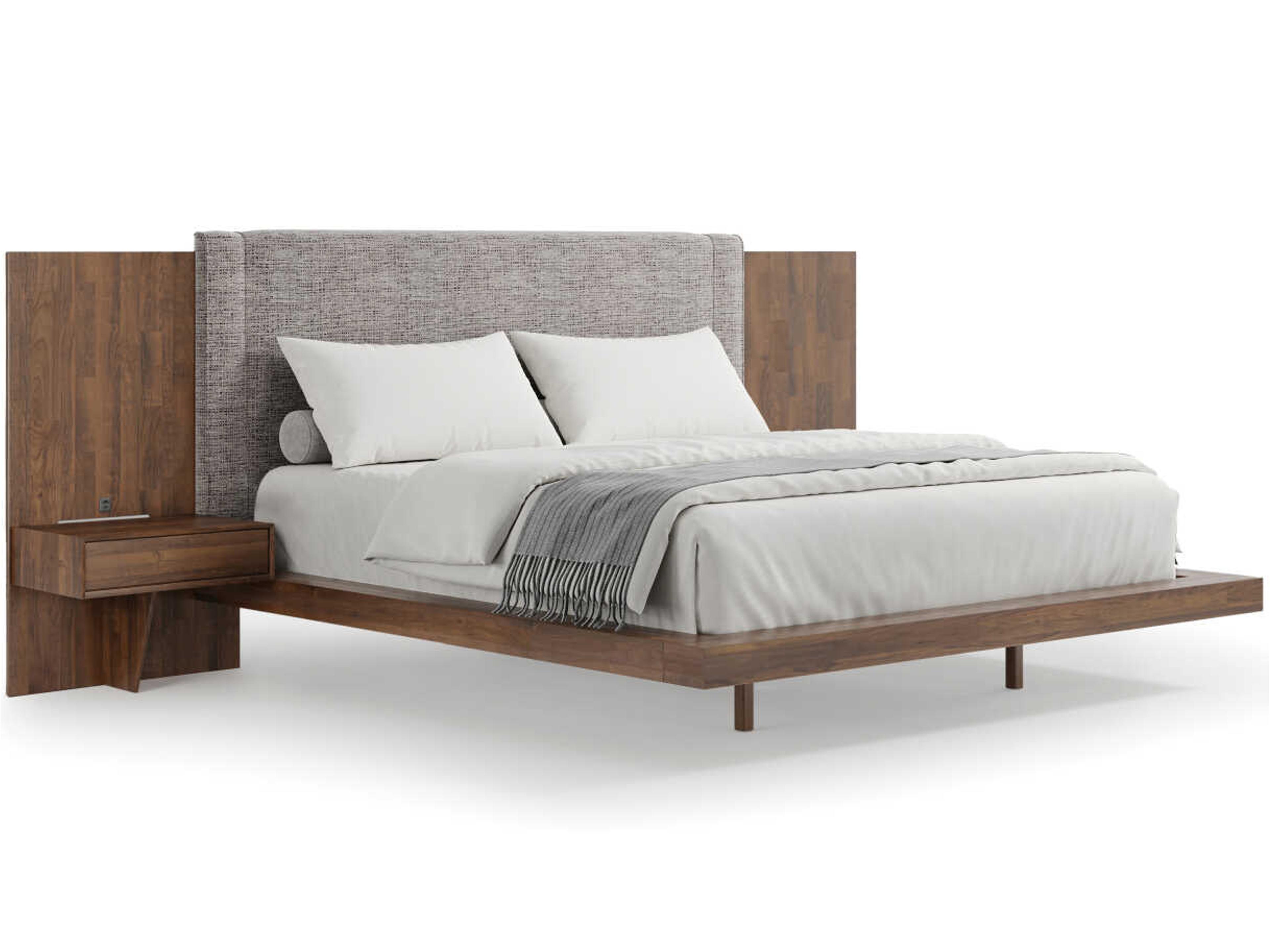 Copeland Savoy Natural Walnut Solid Wood King Platform Bed