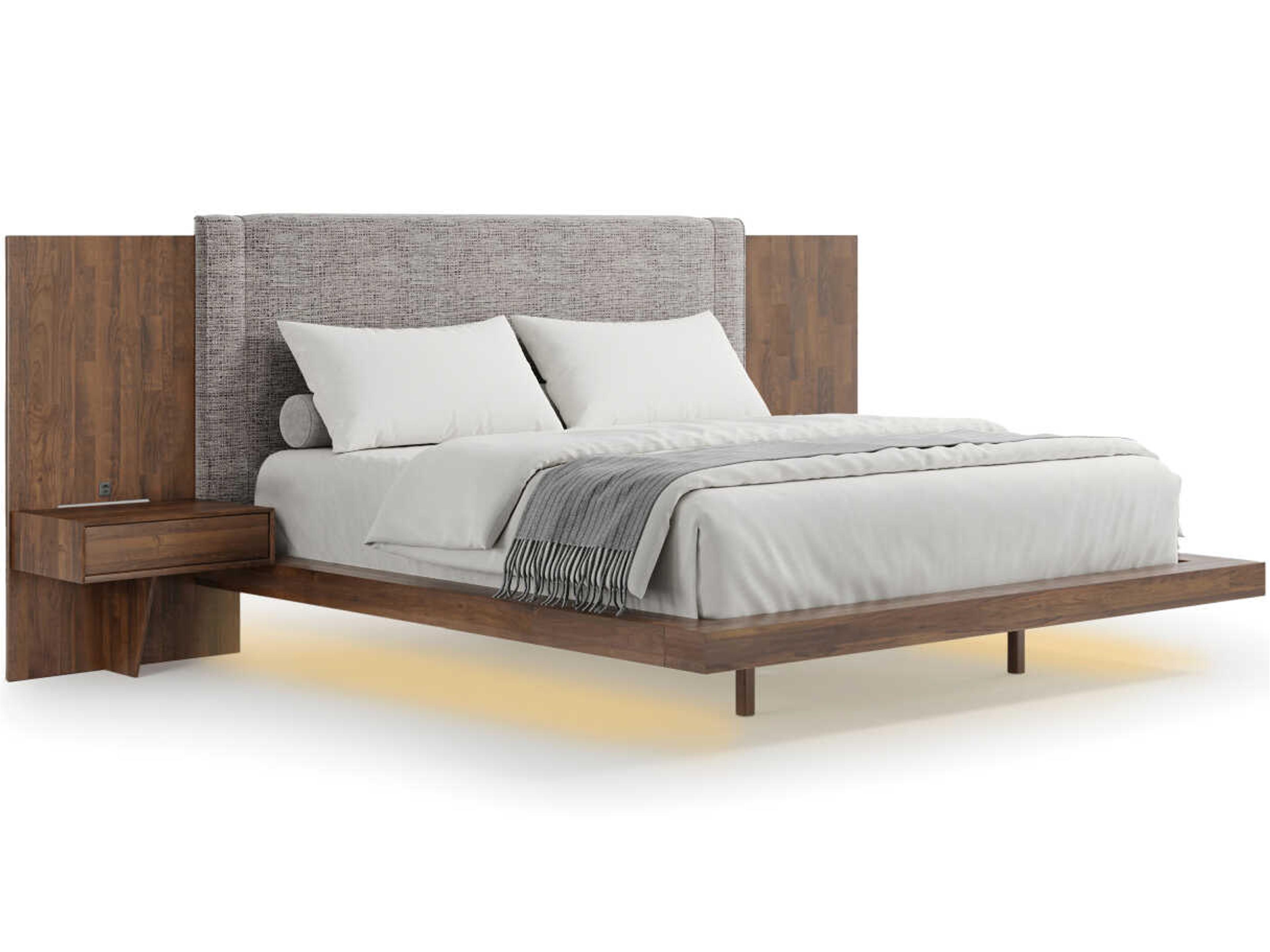 Copeland Savoy Natural Walnut Solid Wood King Platform Bed