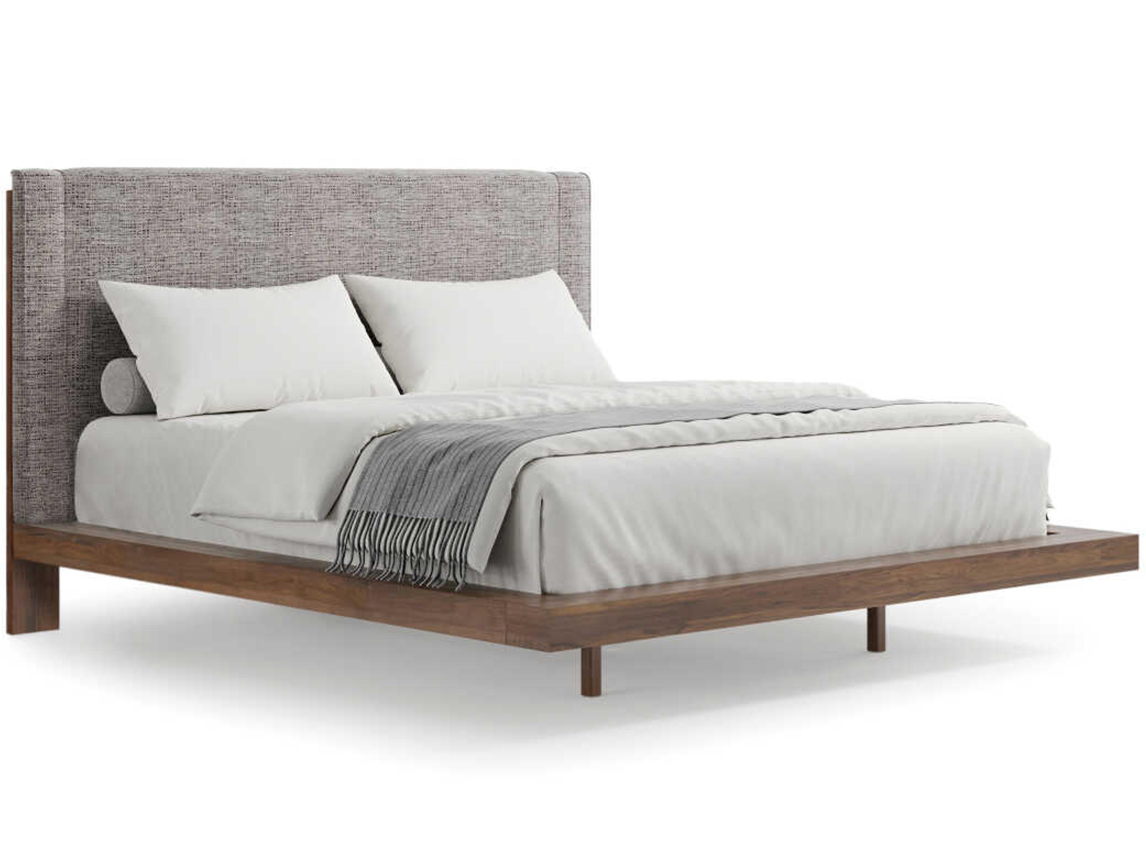 Savoy Natural Walnut Solid Wood Queen Platform Bed