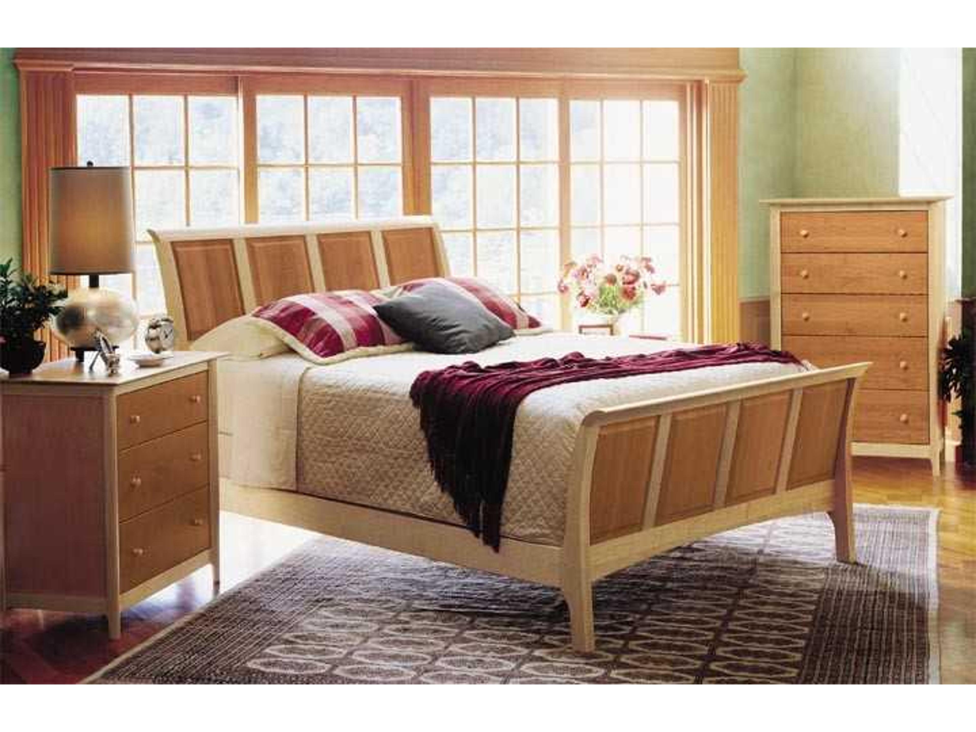 Copeland Sarah Sleigh Twin Bed with High Headboard