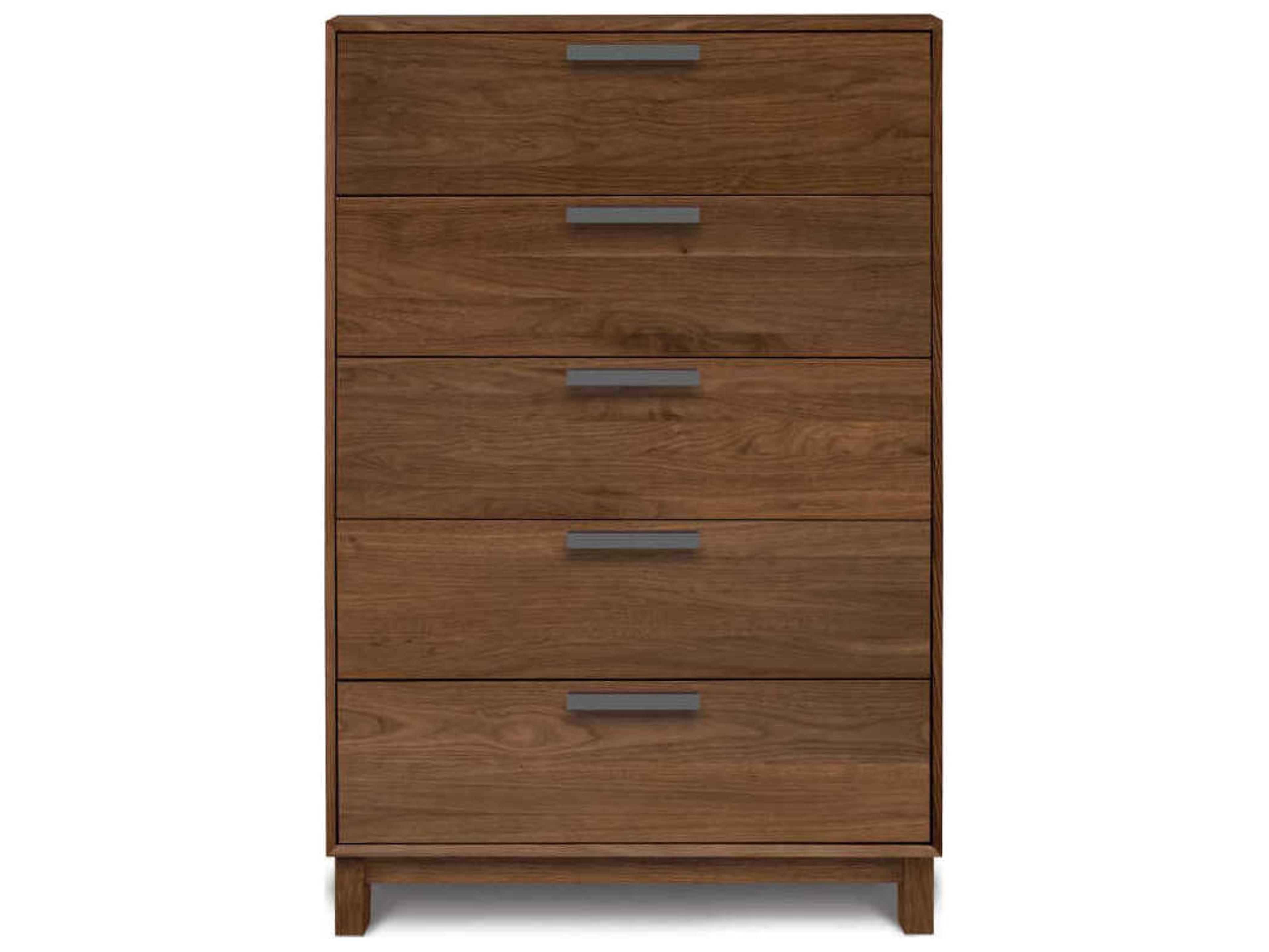 Copeland Savoy 5-Drawers Brown Walnut Wood Dresser