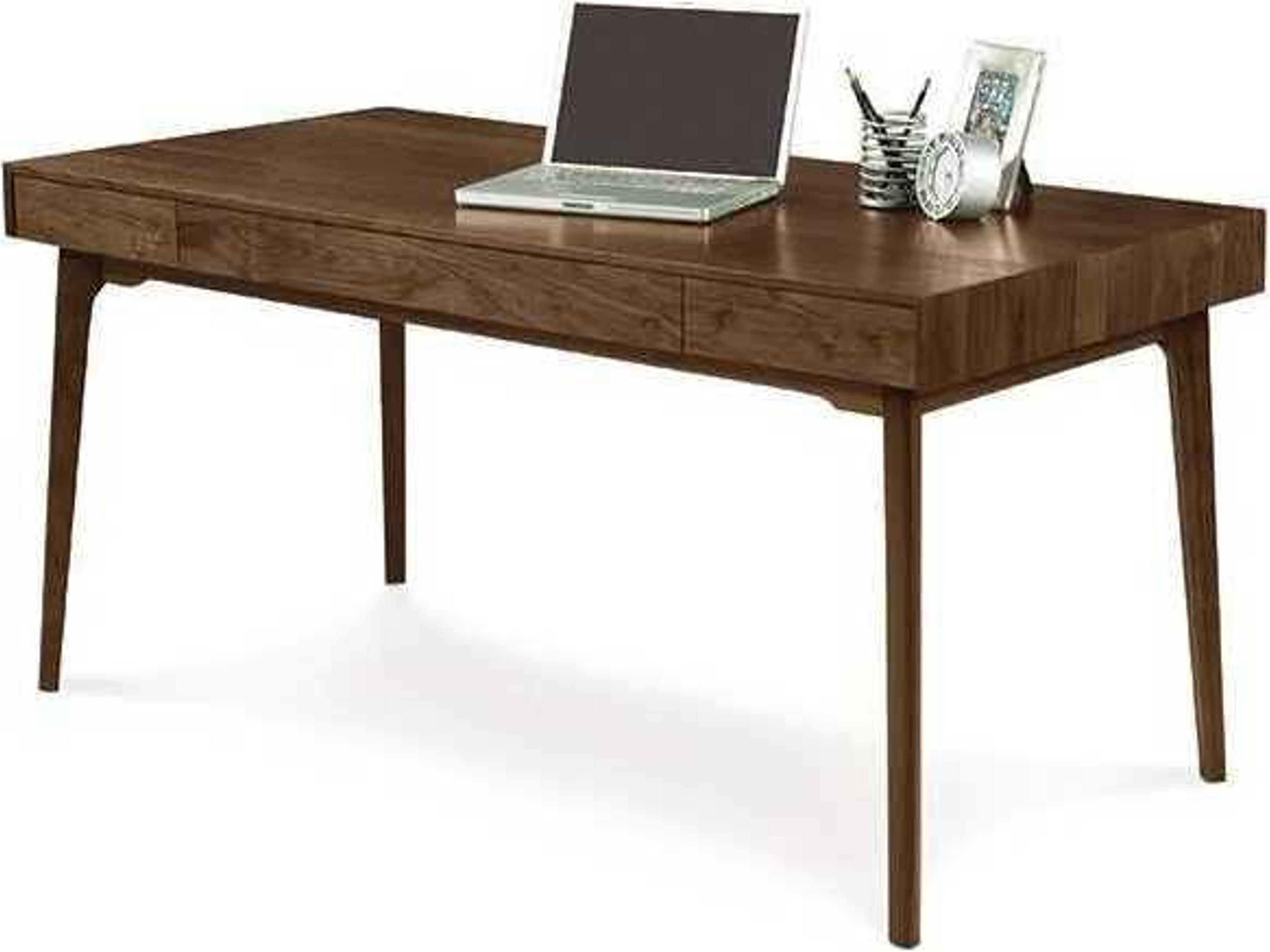 Copeland Catalina Natural Walnut Brown Solid Wood Computer Desk