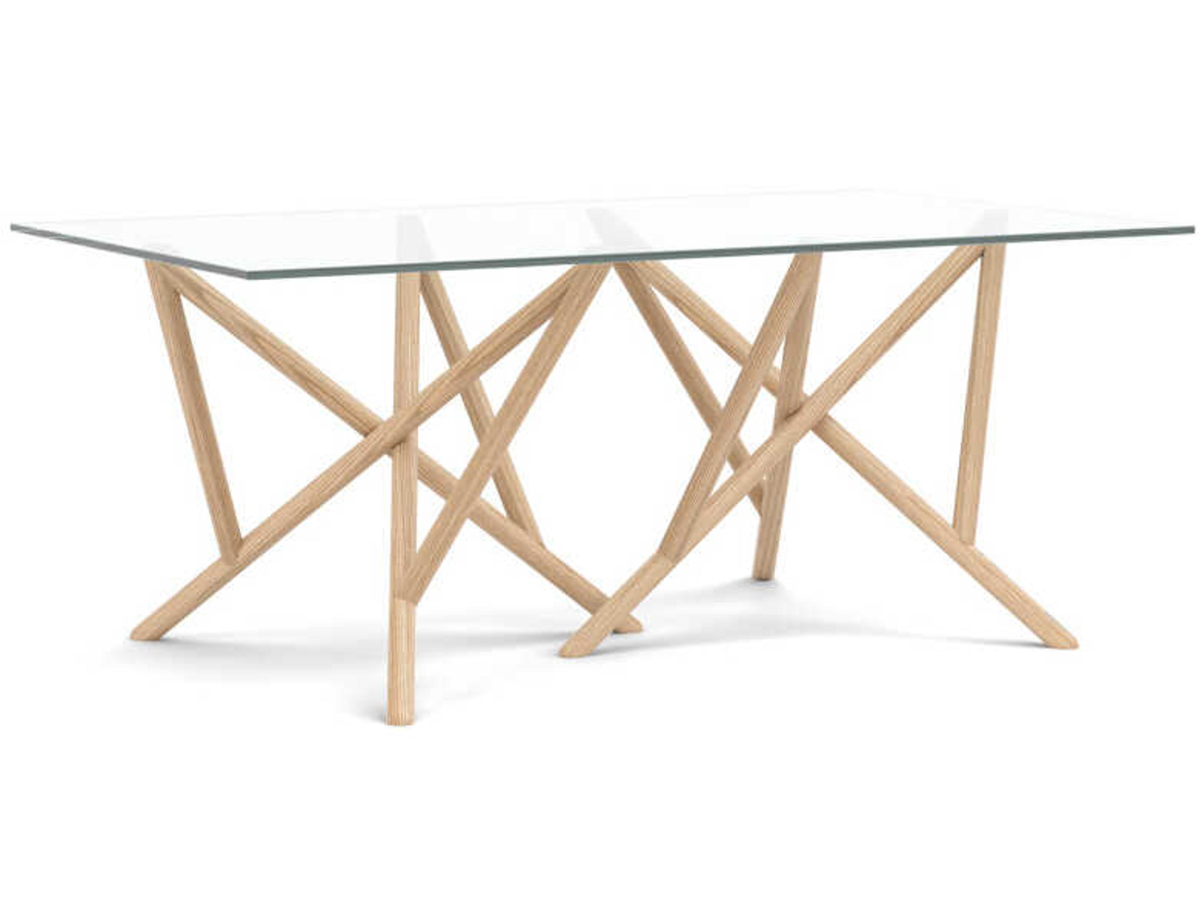 Copeland Baton Rectangular Glass Dining Table