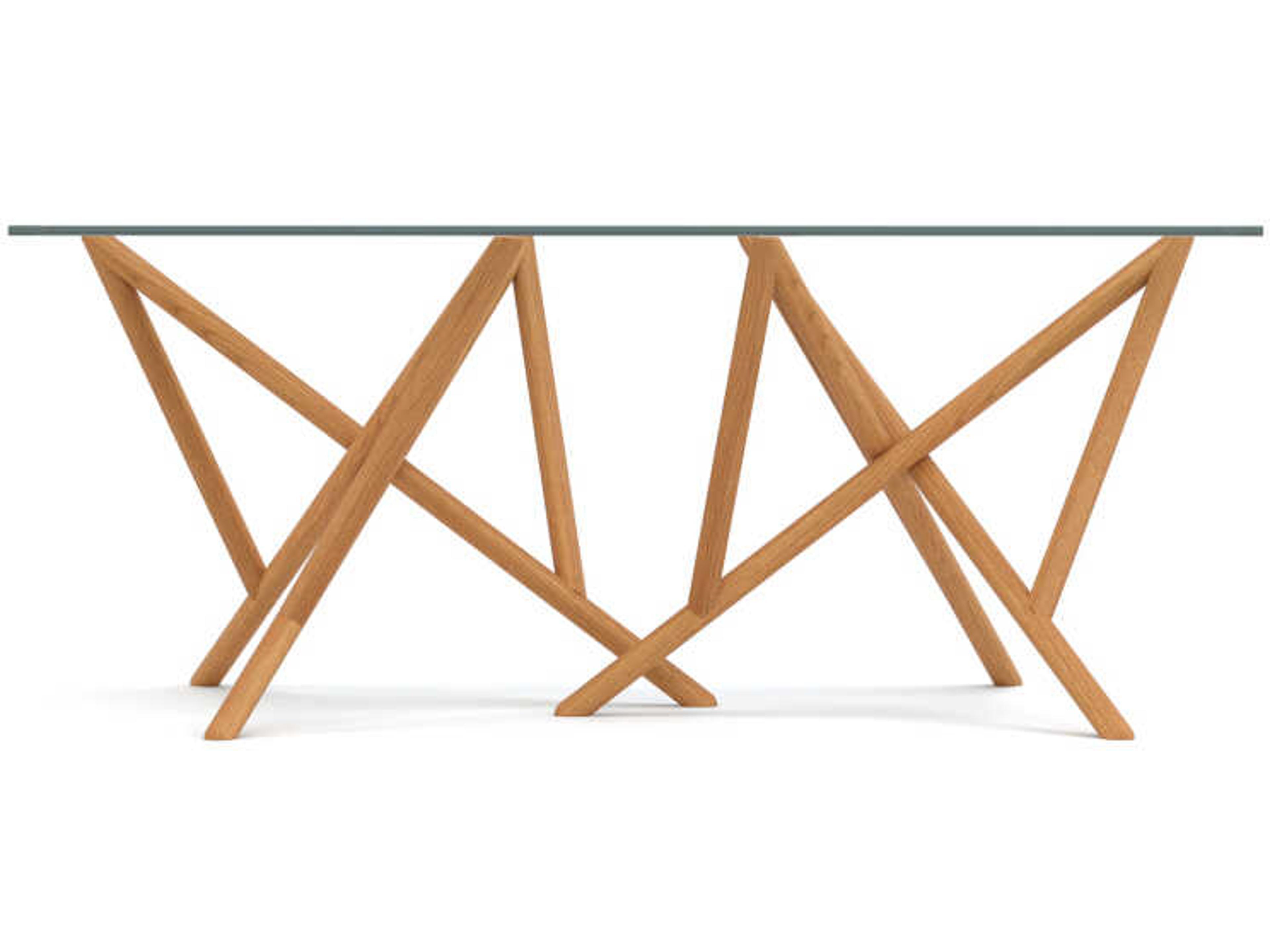 Copeland Baton Rectangular Glass Dining Table