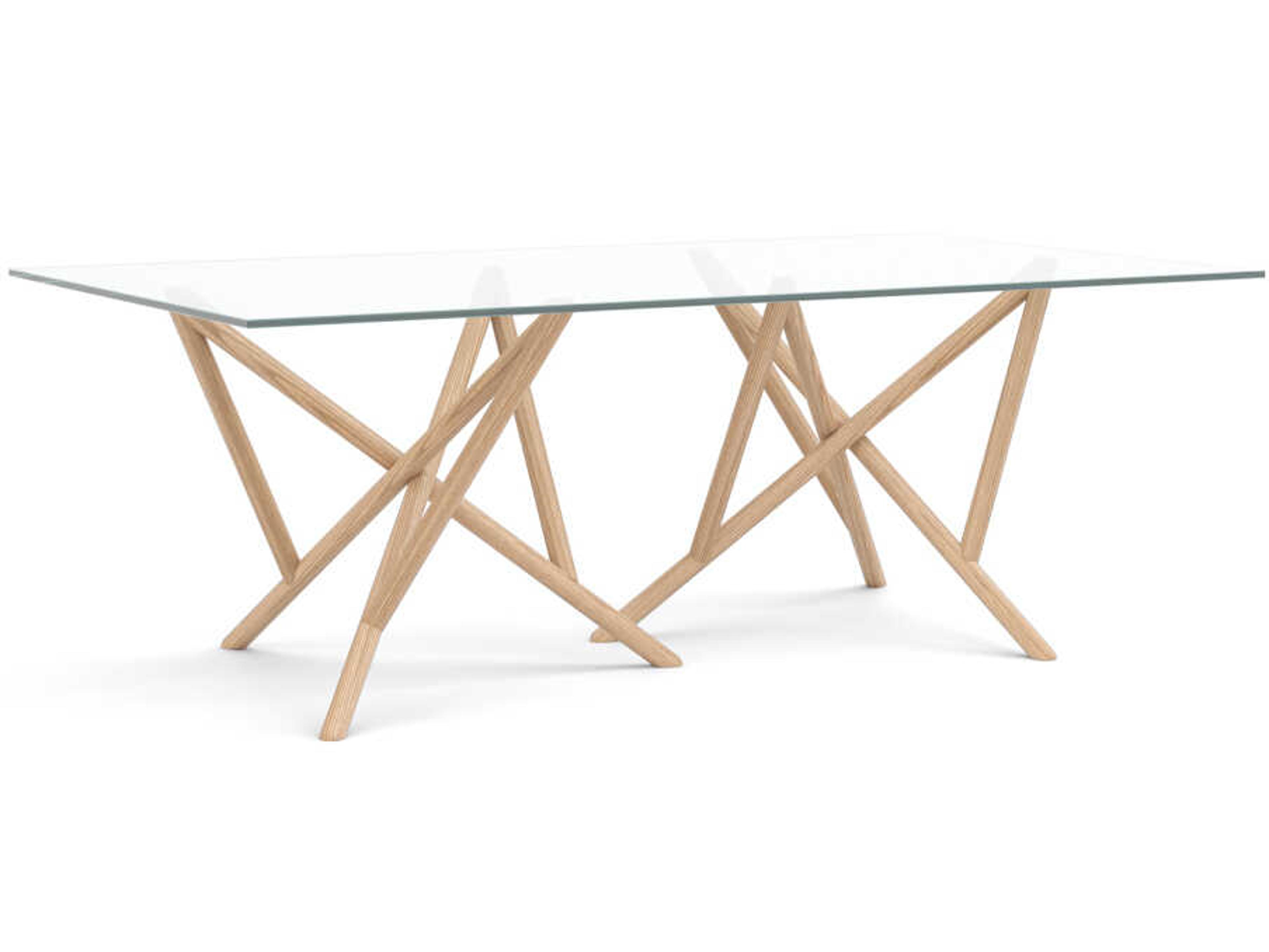 Copeland Baton Rectangular Glass Dining Table