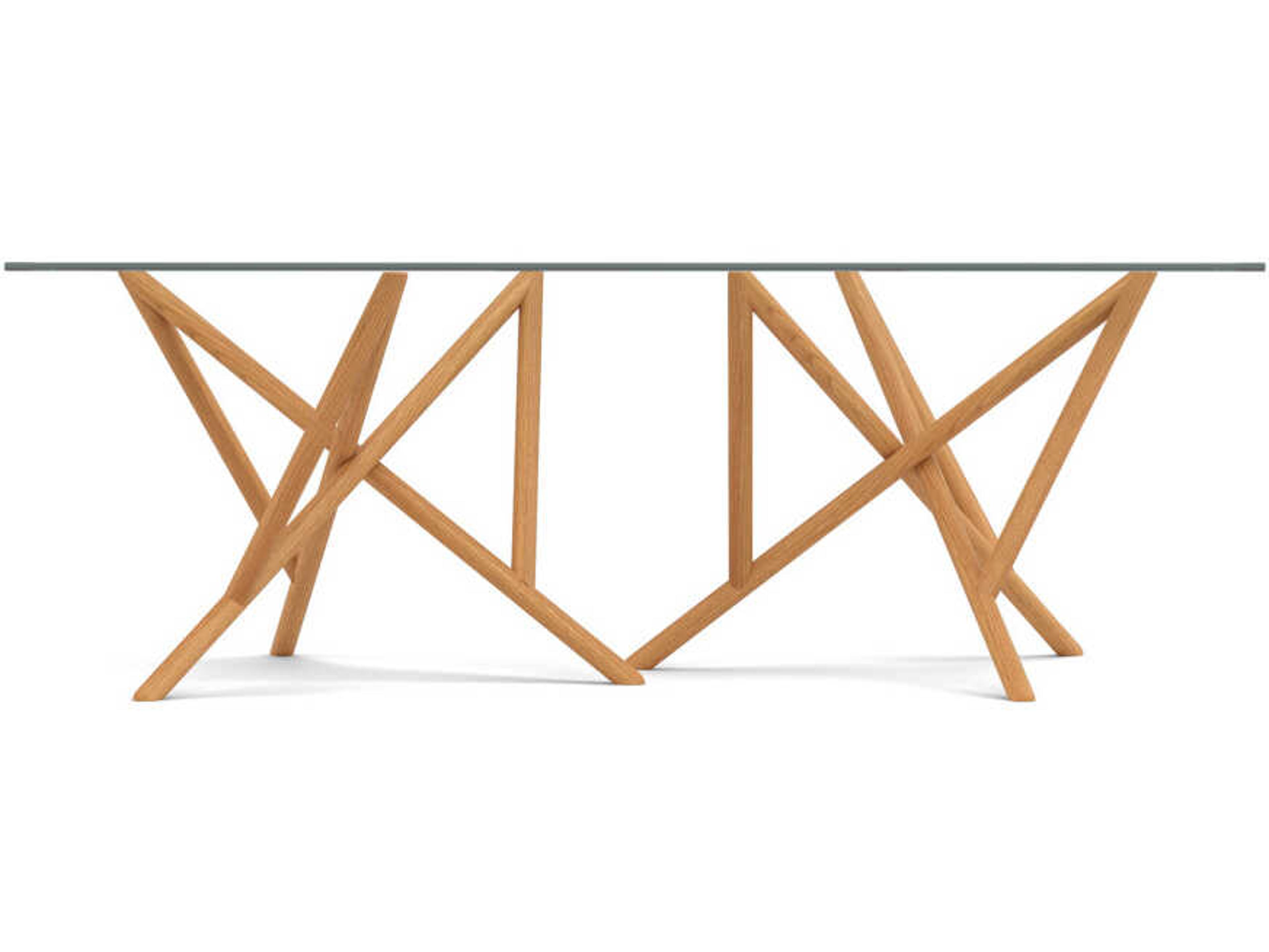 Copeland Baton Rectangular Glass Dining Table