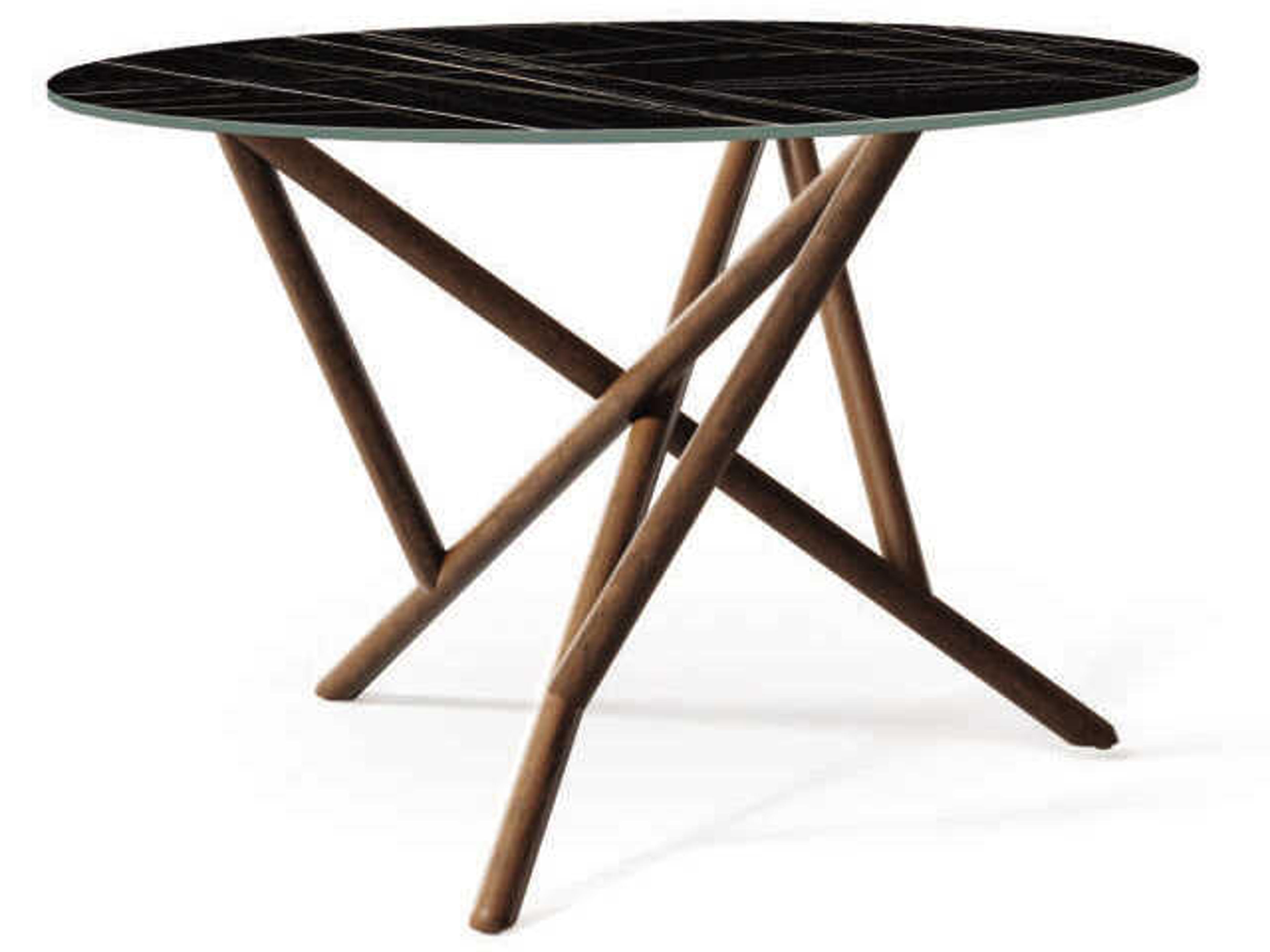 Copeland Baton Round Stone Dining Table