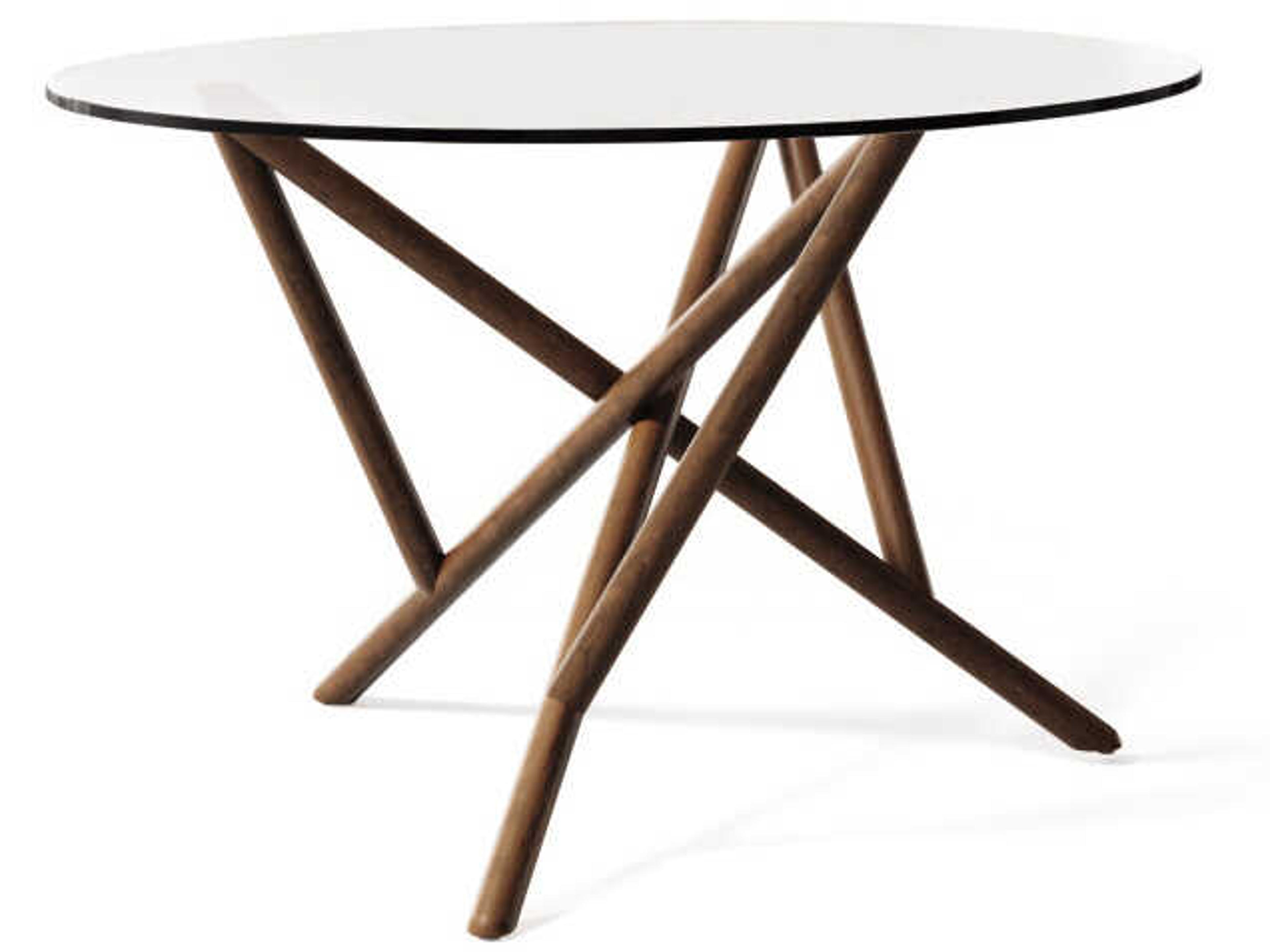 Copeland Baton Round Glass Dining Table