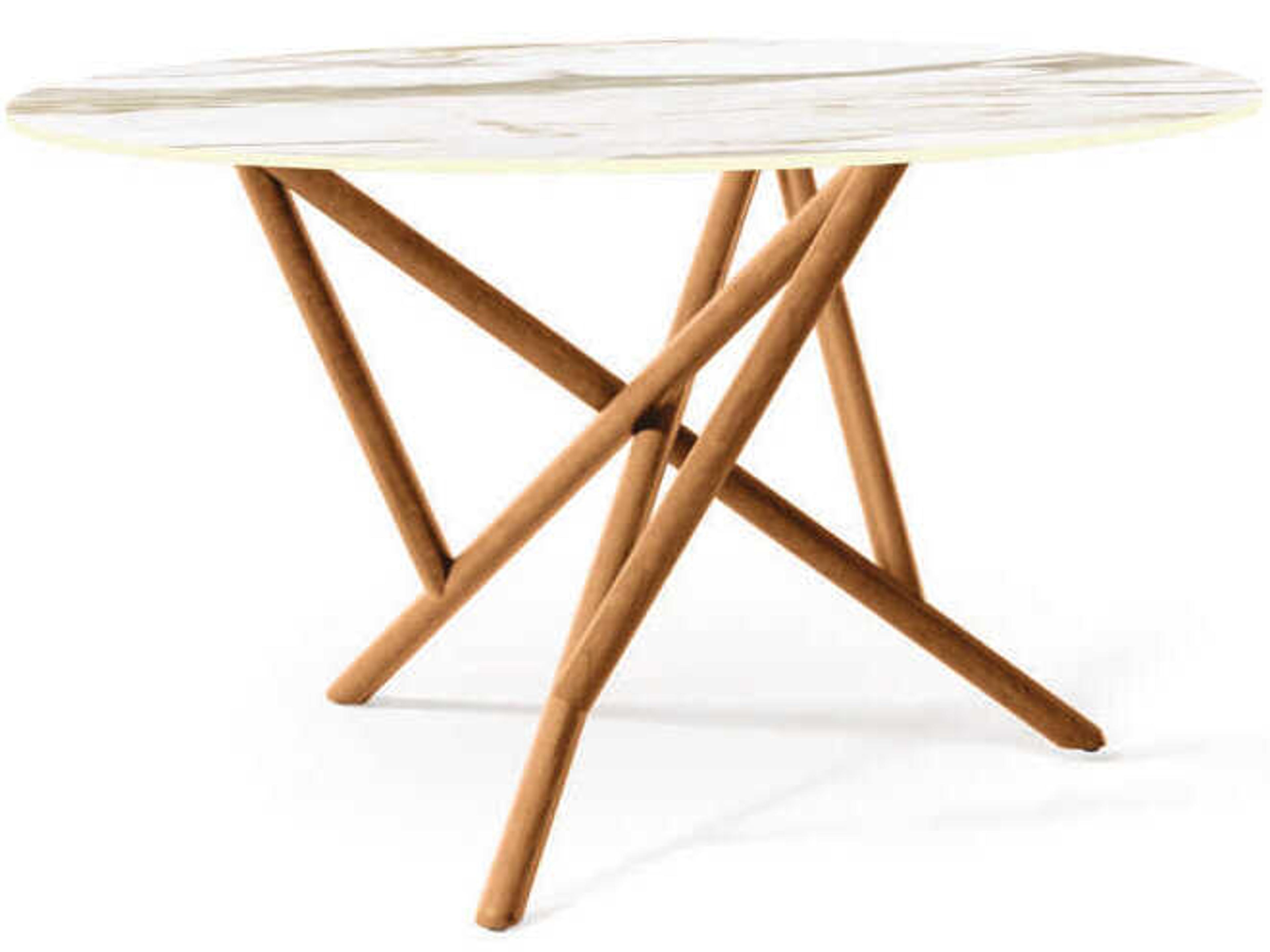 Copeland Baton Round Stone Dining Table