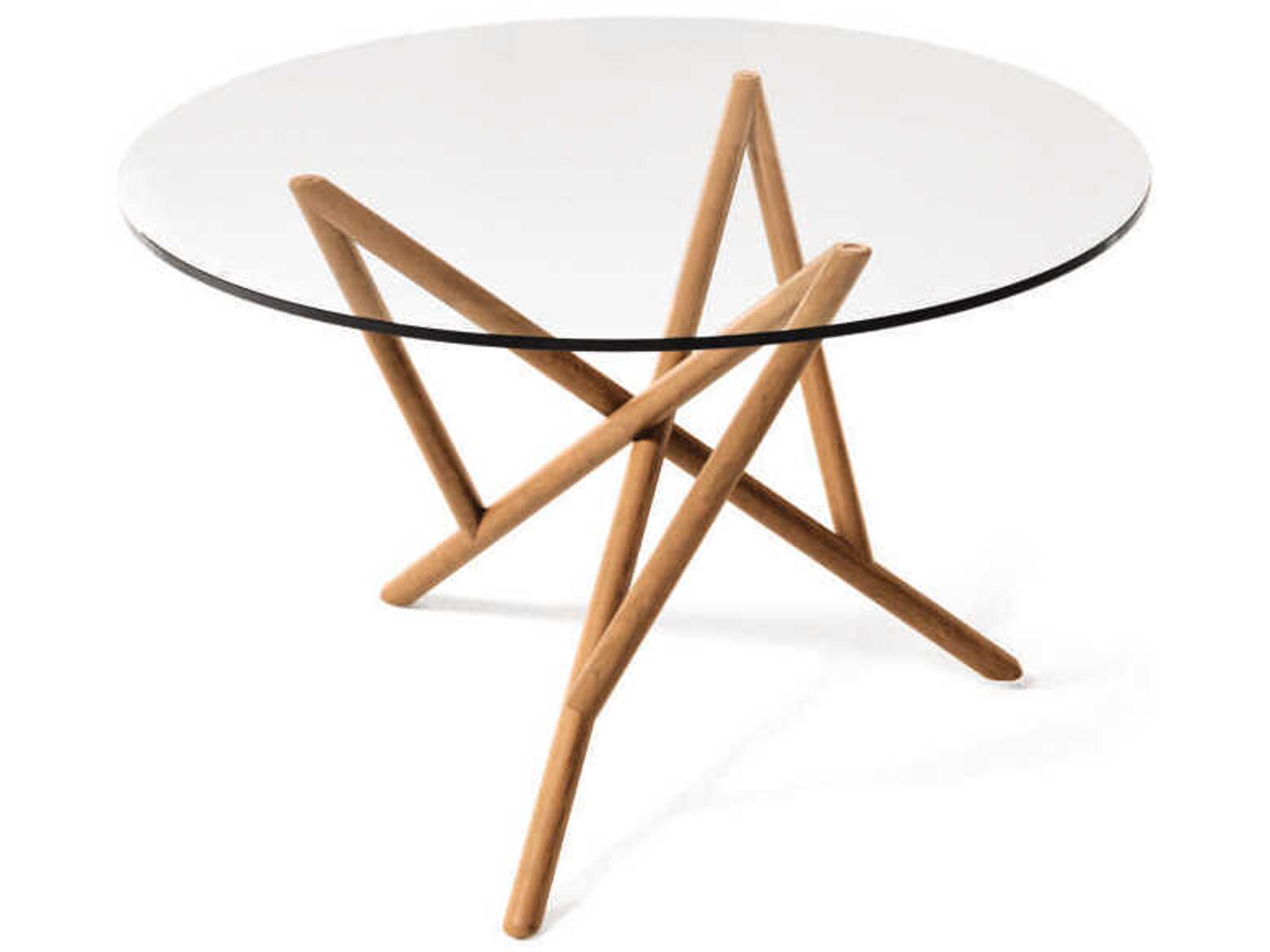Copeland Baton Round Glass Dining Table