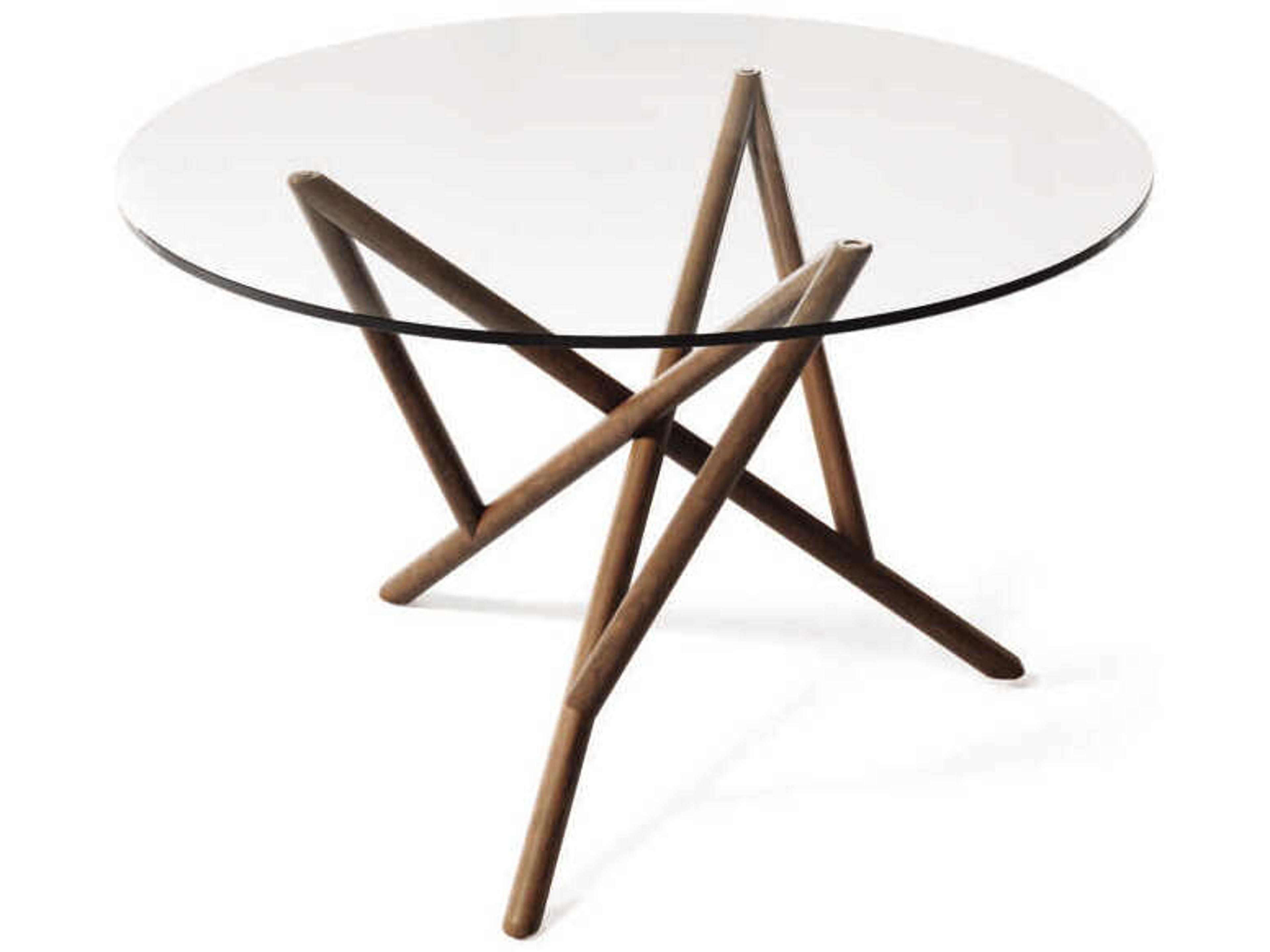 Copeland Baton Round Glass Dining Table
