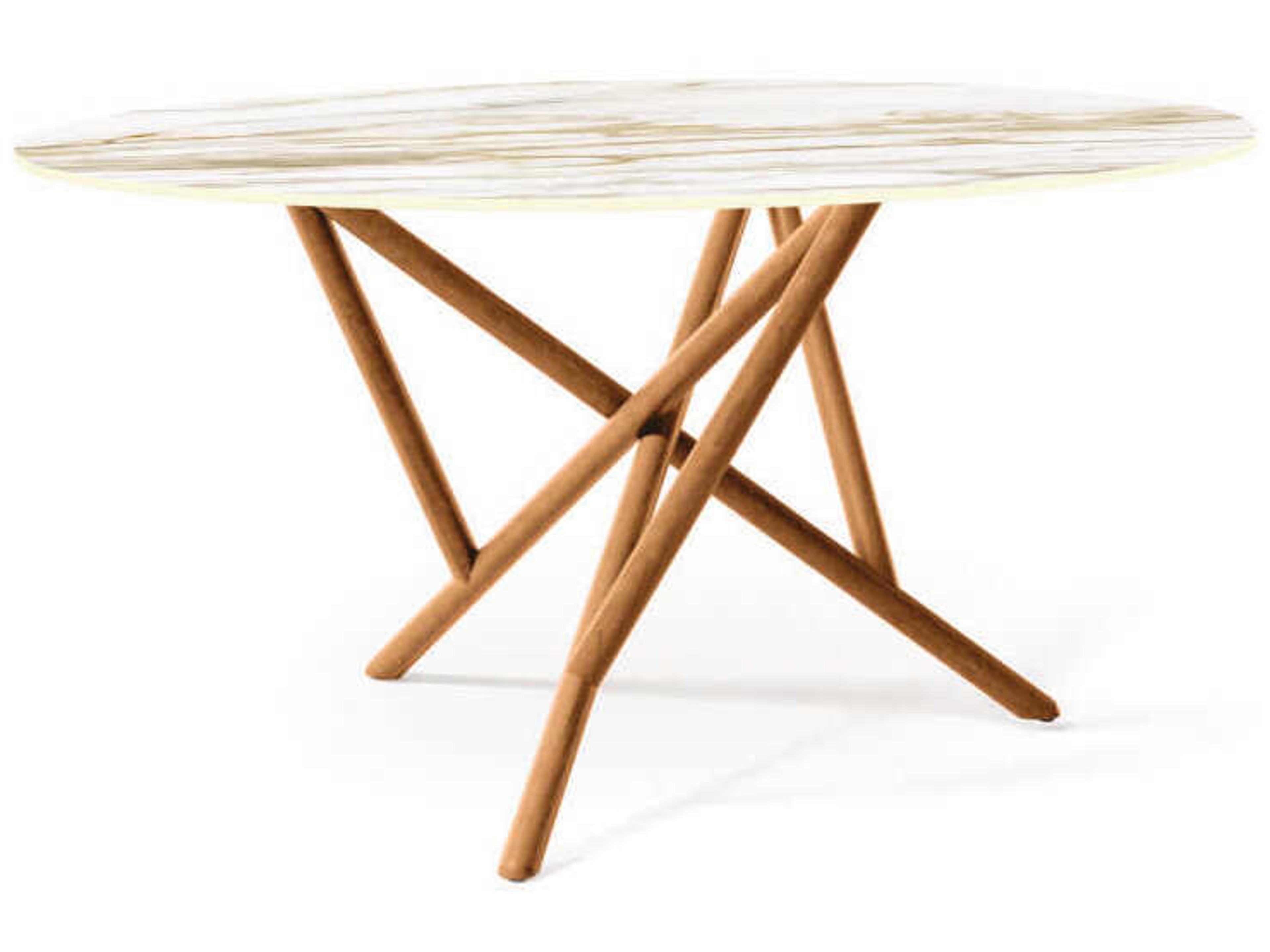 Copeland Baton Round Stone Dining Table