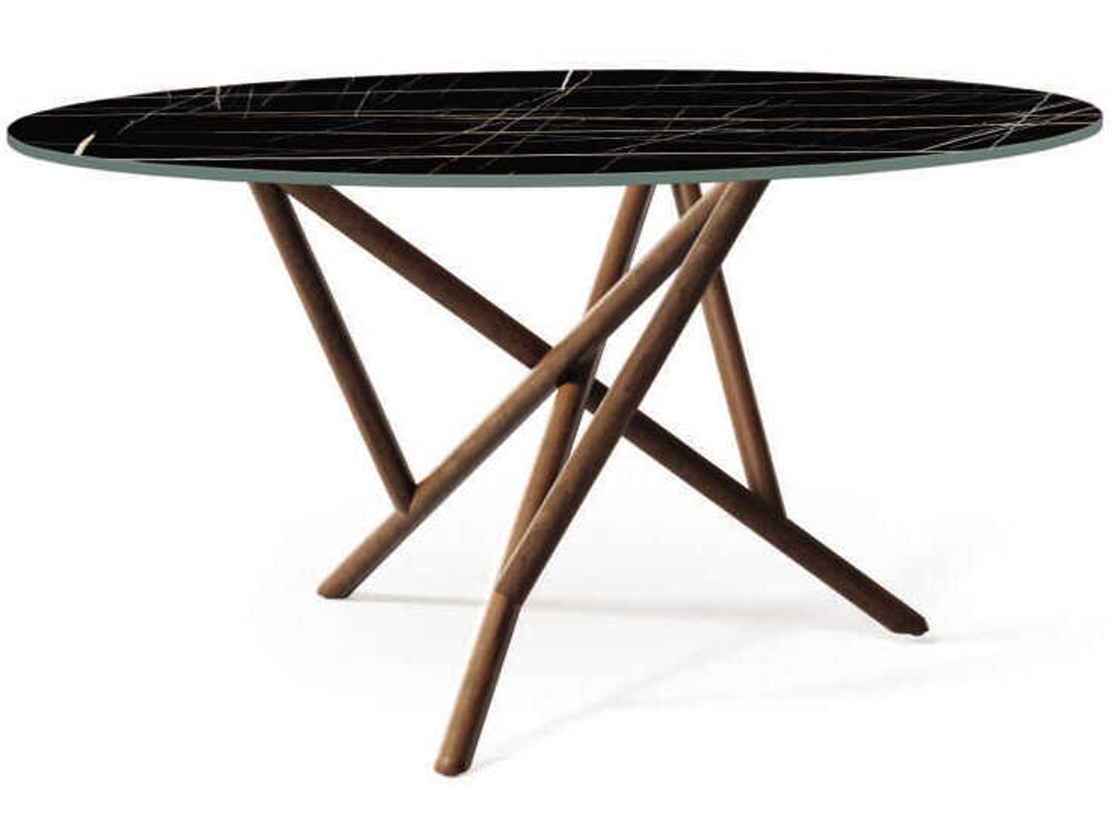 Copeland Baton Round Stone Dining Table