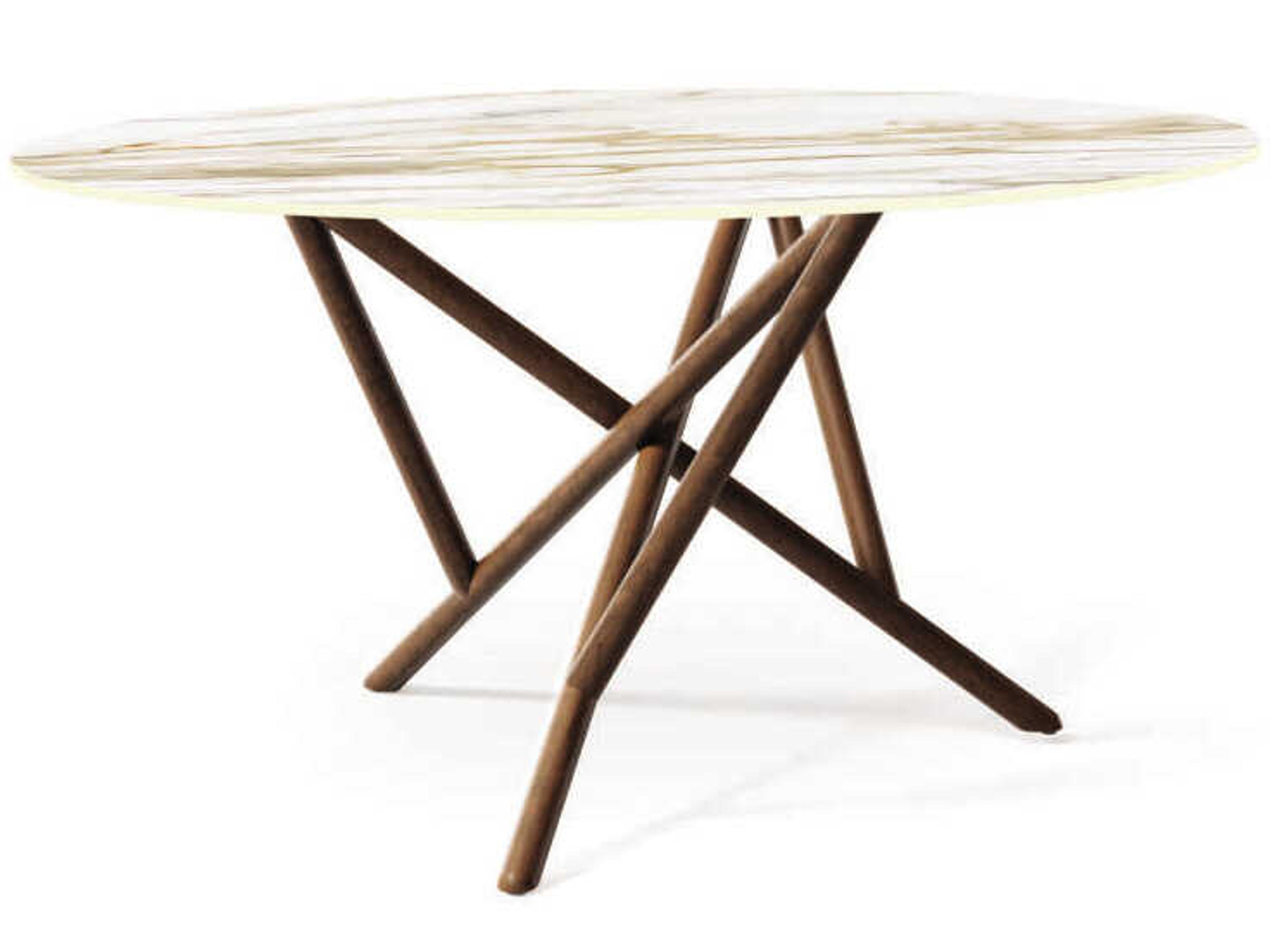 Copeland Baton Round Stone Dining Table